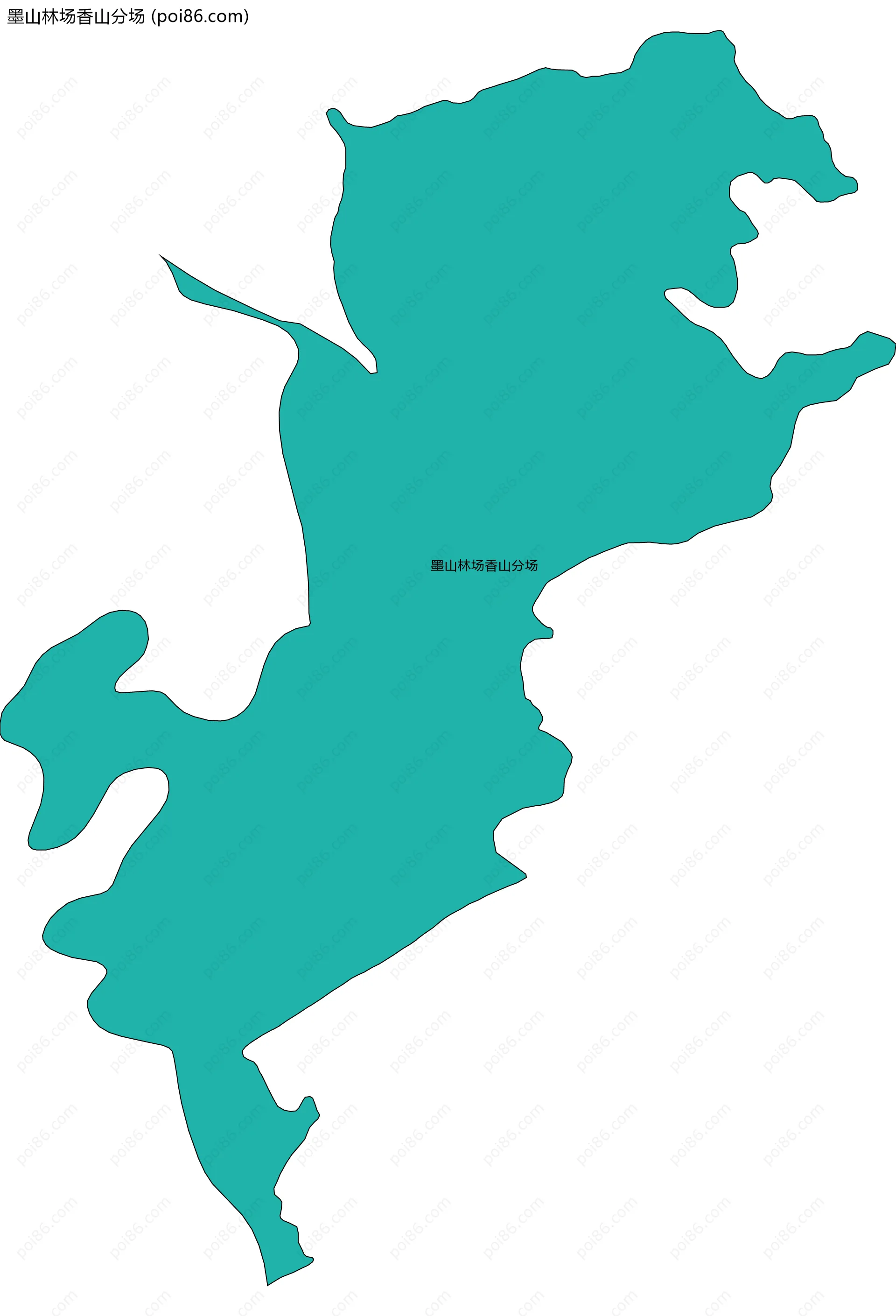 墨山林场香山分场边界地图