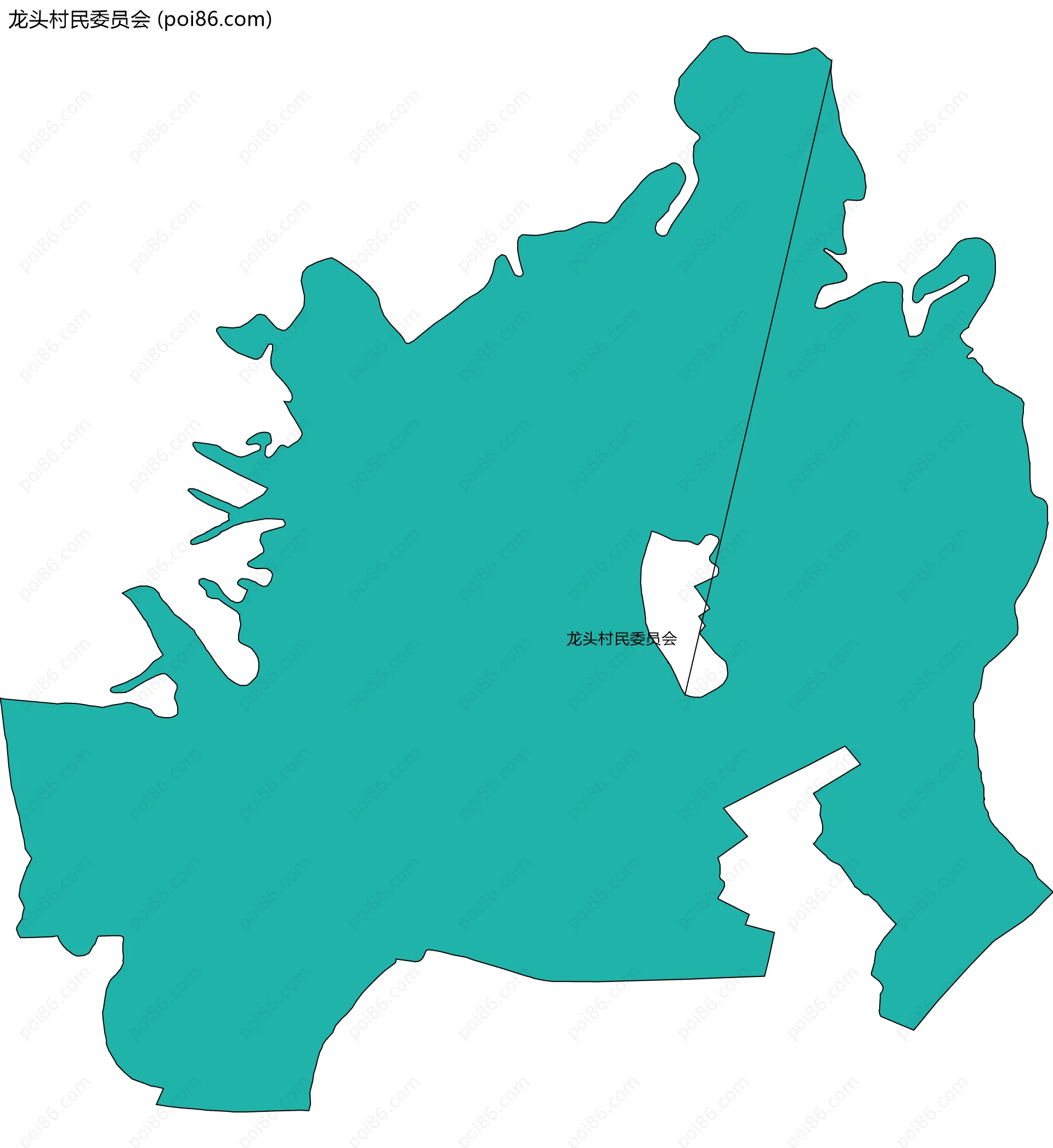 龙头村民委员会边界地图