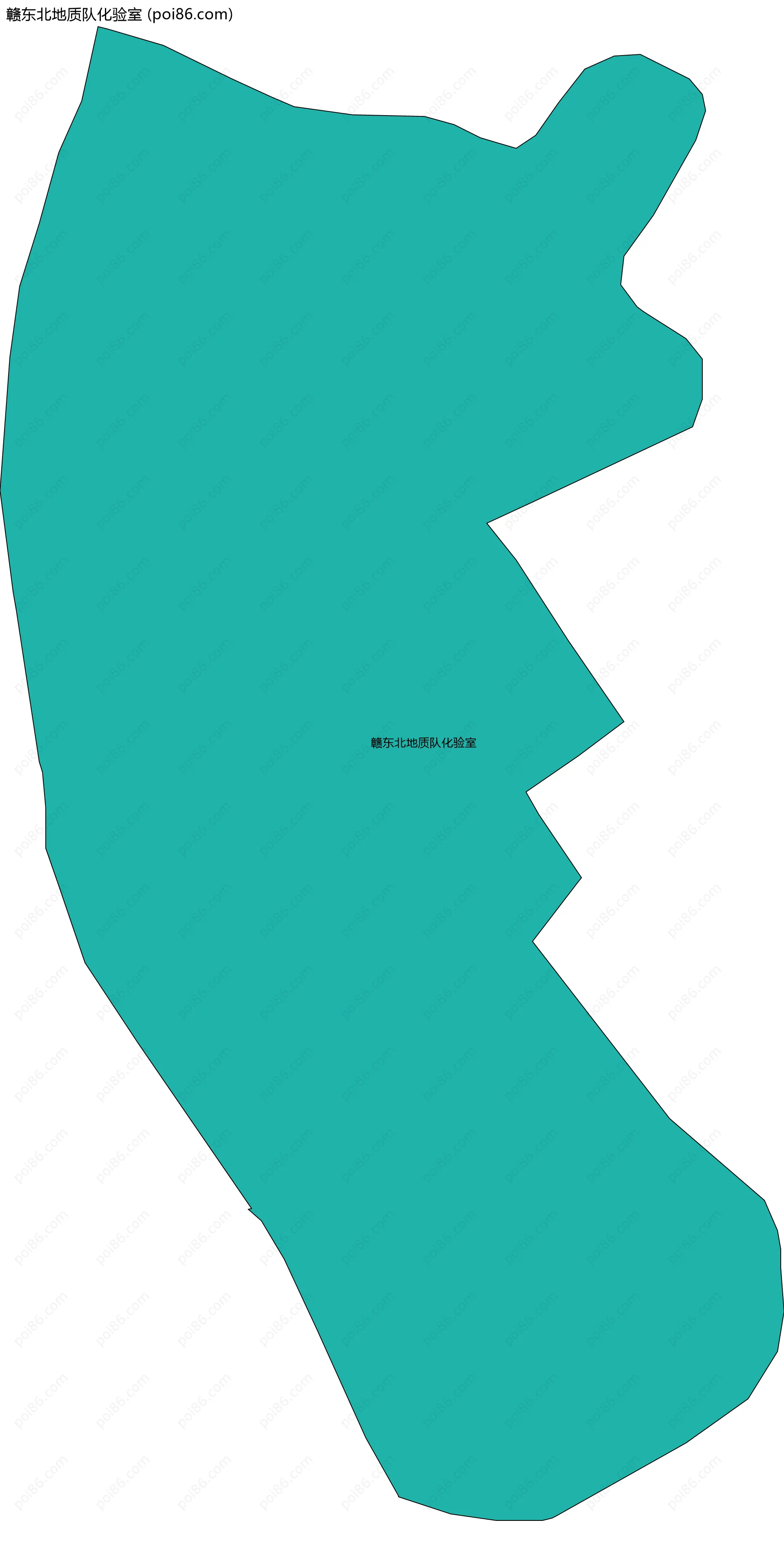 赣东北地质队化验室边界地图