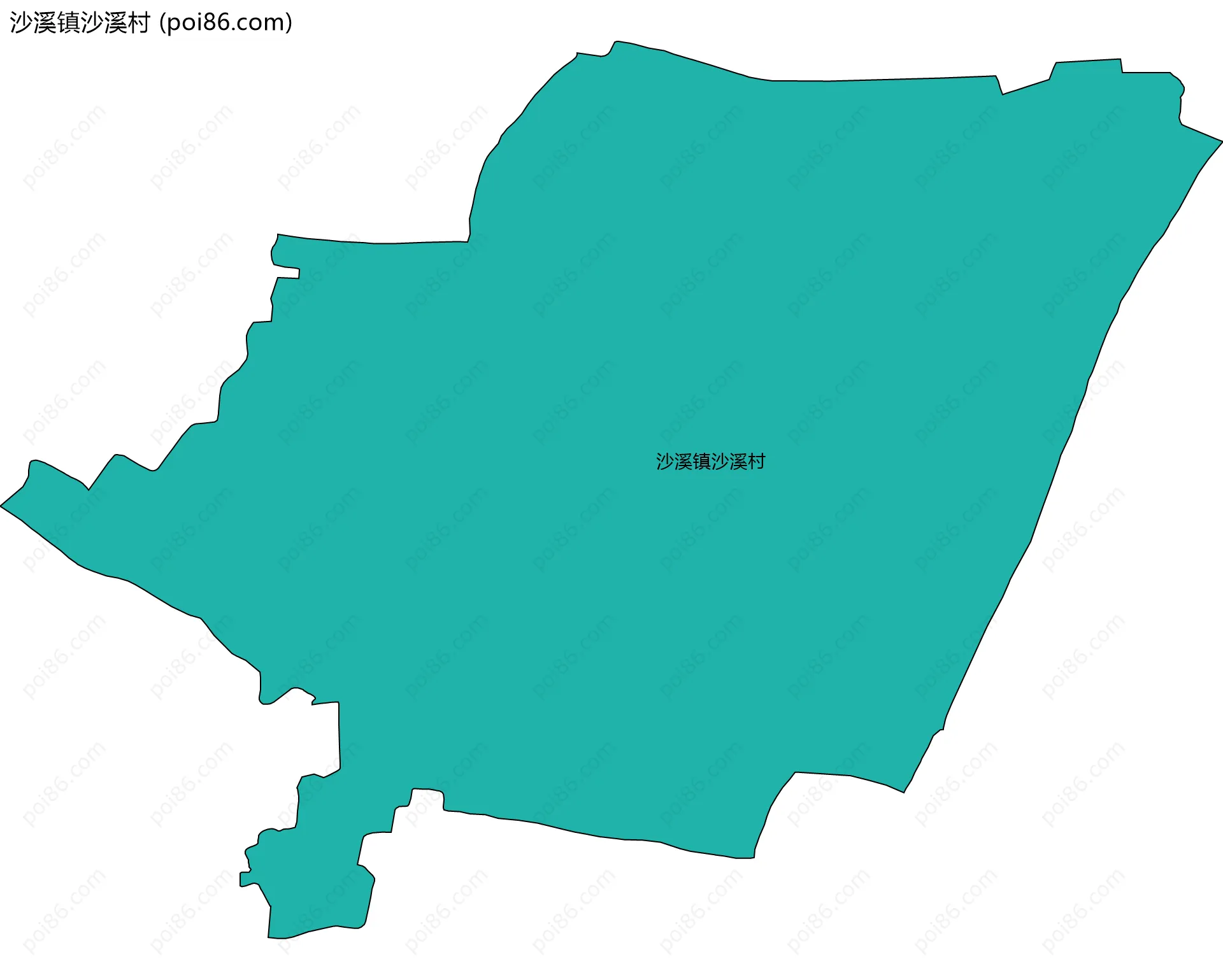沙溪镇沙溪村边界地图