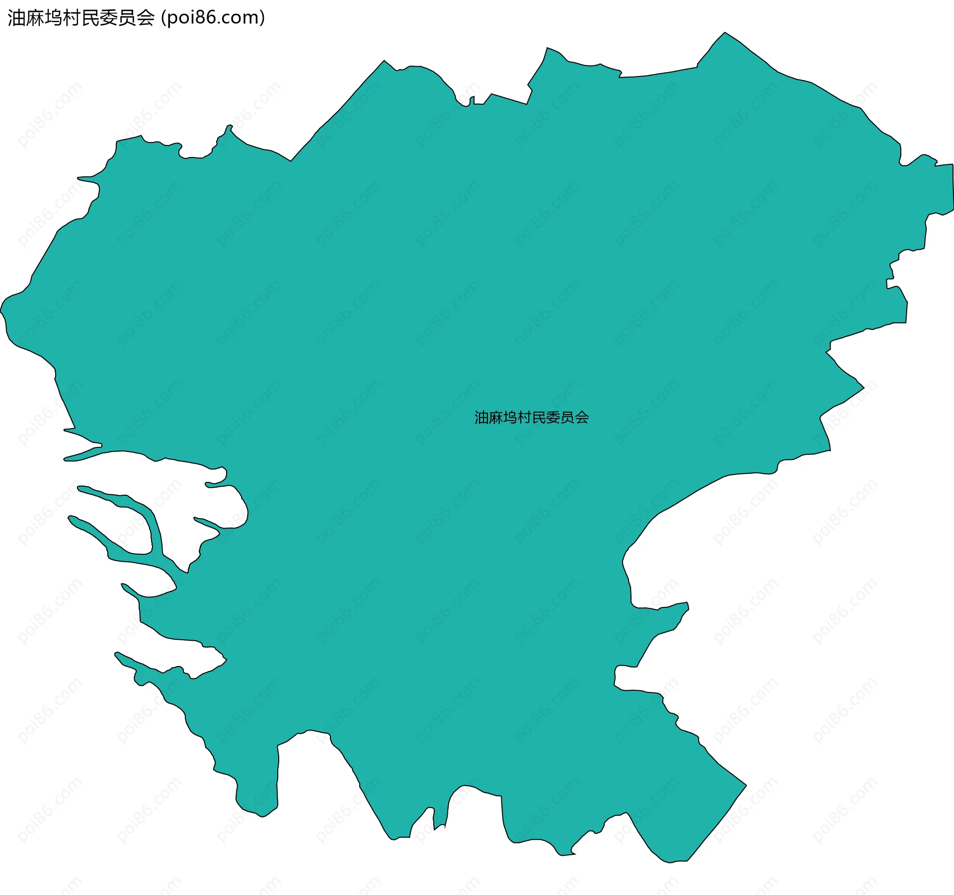 油麻坞村民委员会边界地图