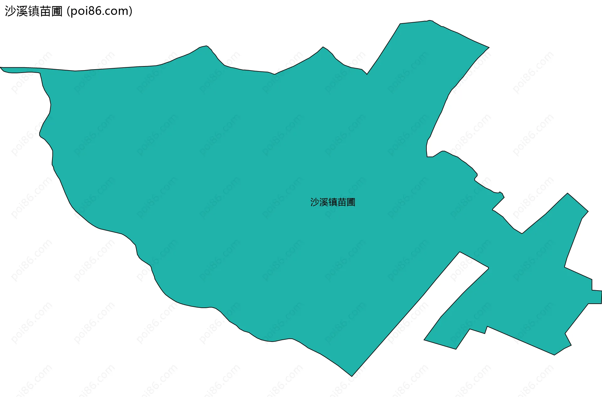 沙溪镇苗圃边界地图