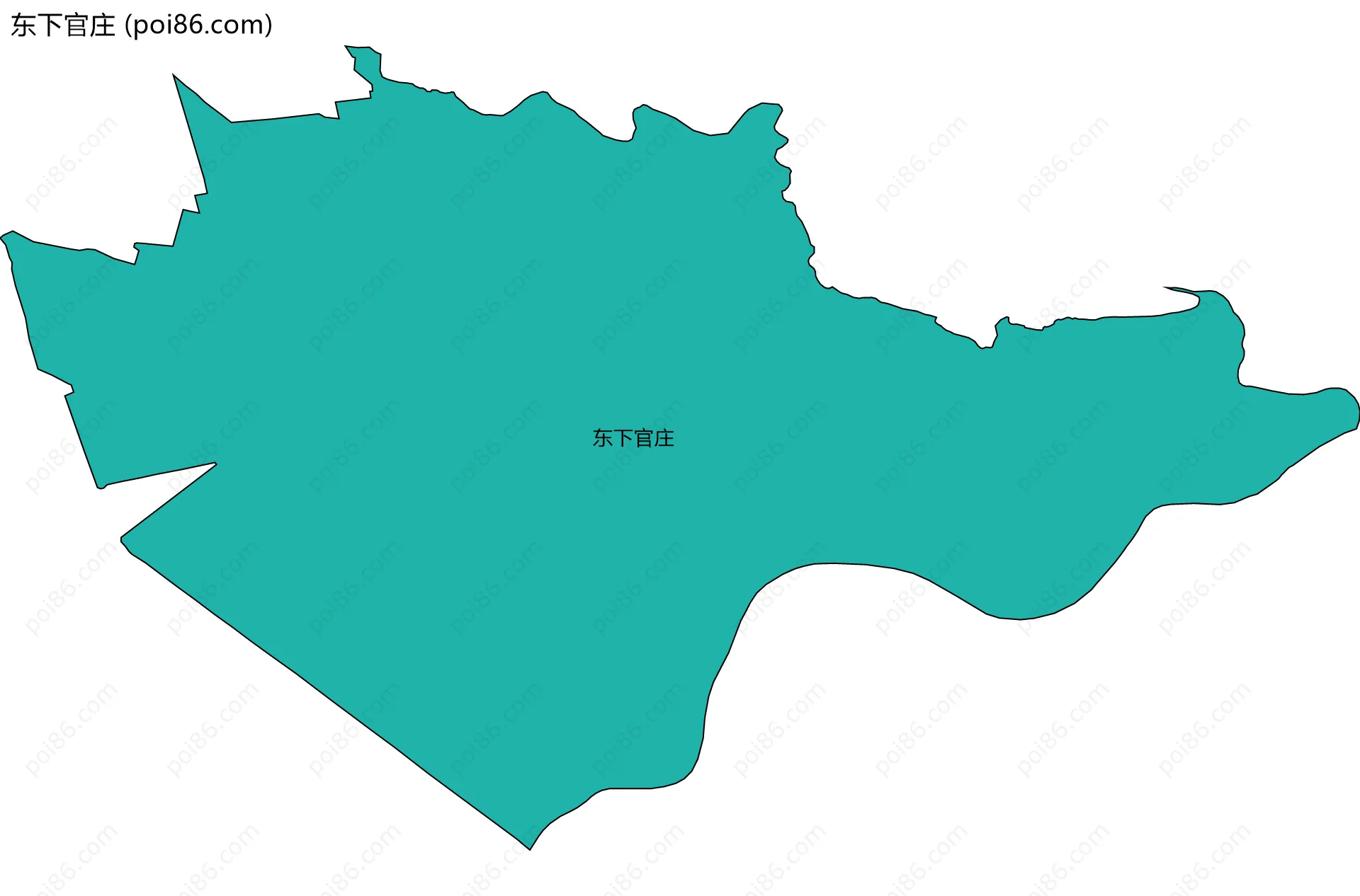 东下官庄边界地图