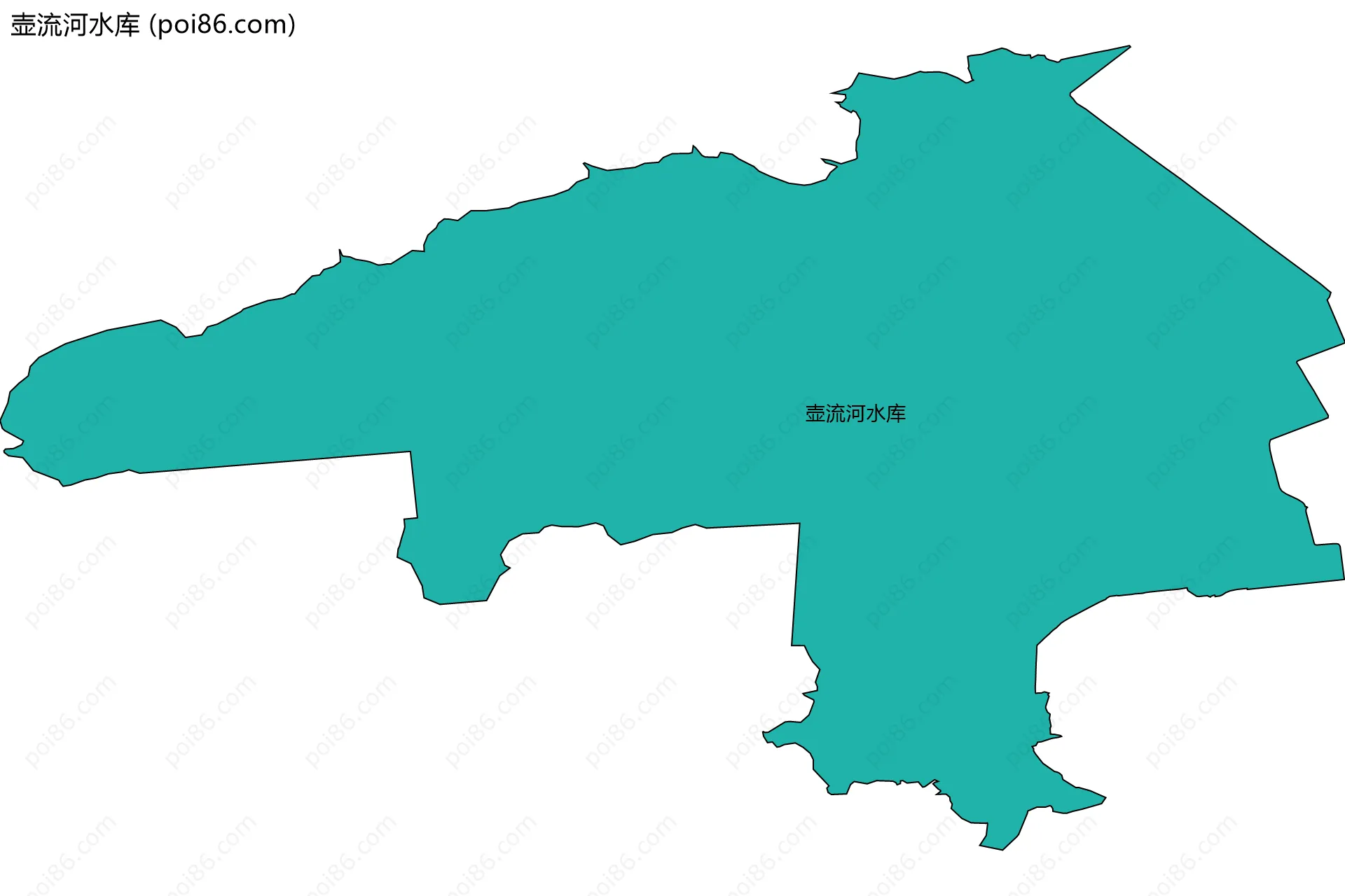 壶流河水库边界地图