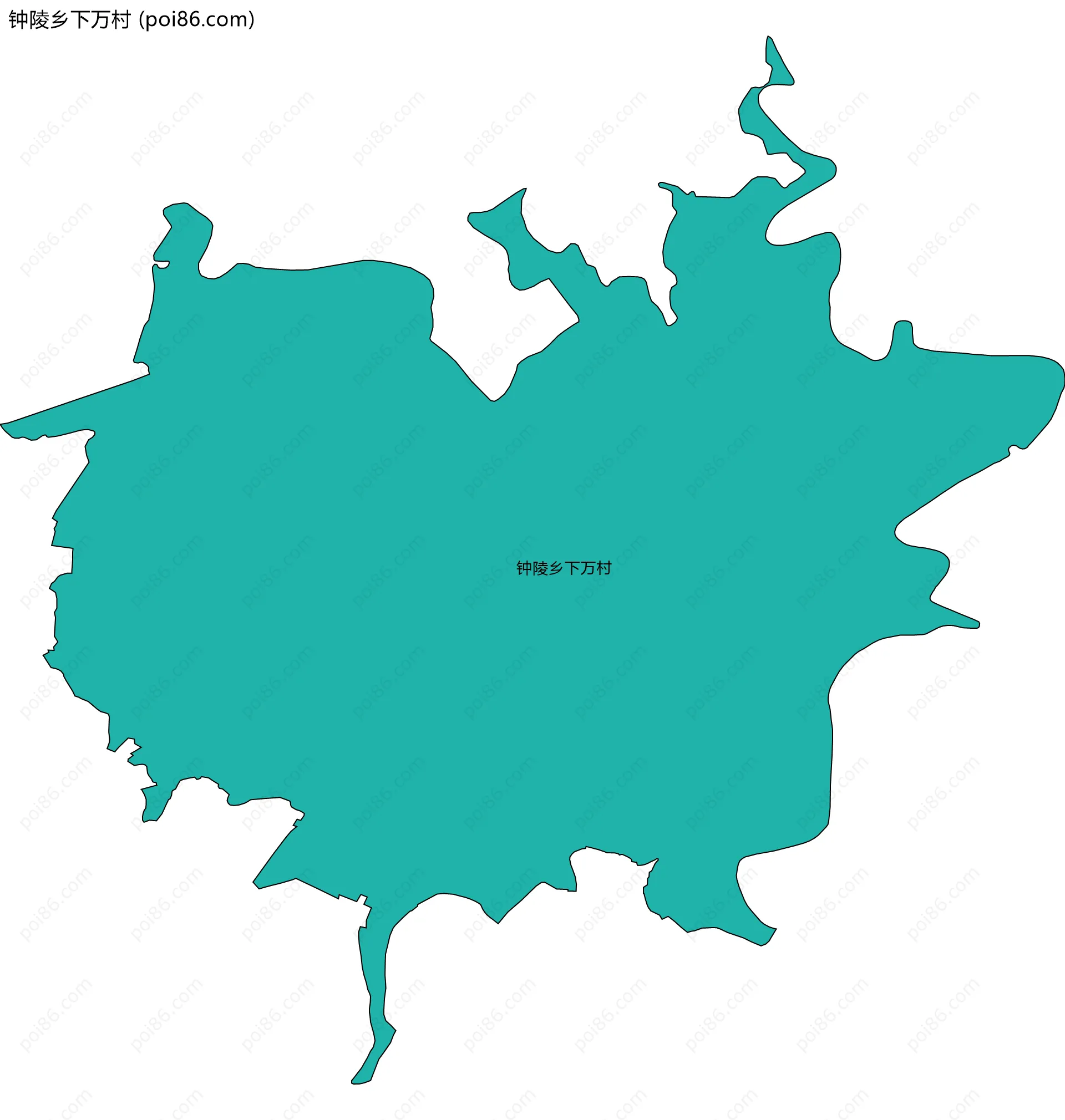 钟陵乡下万村边界地图