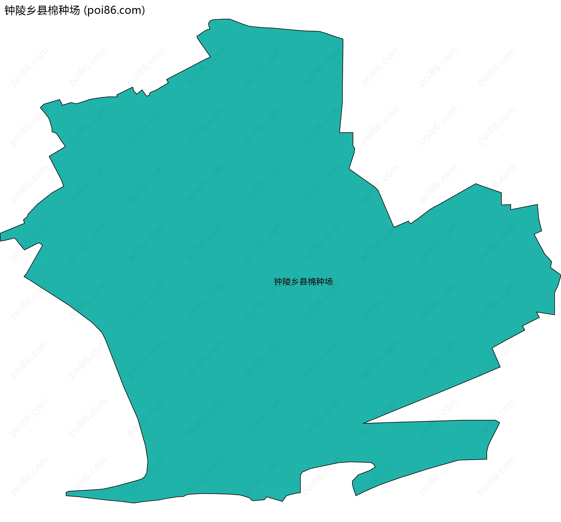 钟陵乡县棉种场边界地图