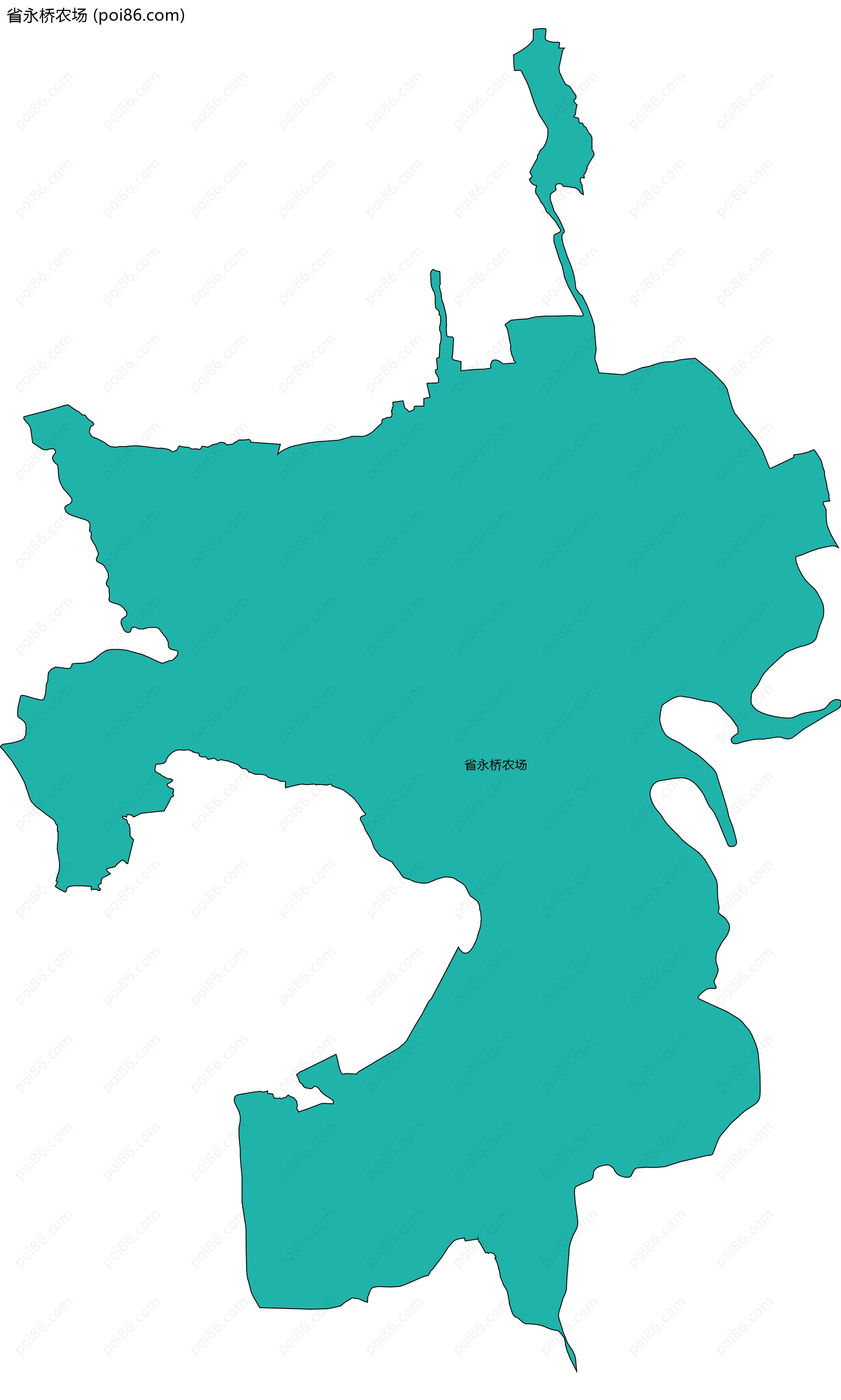 省永桥农场边界地图