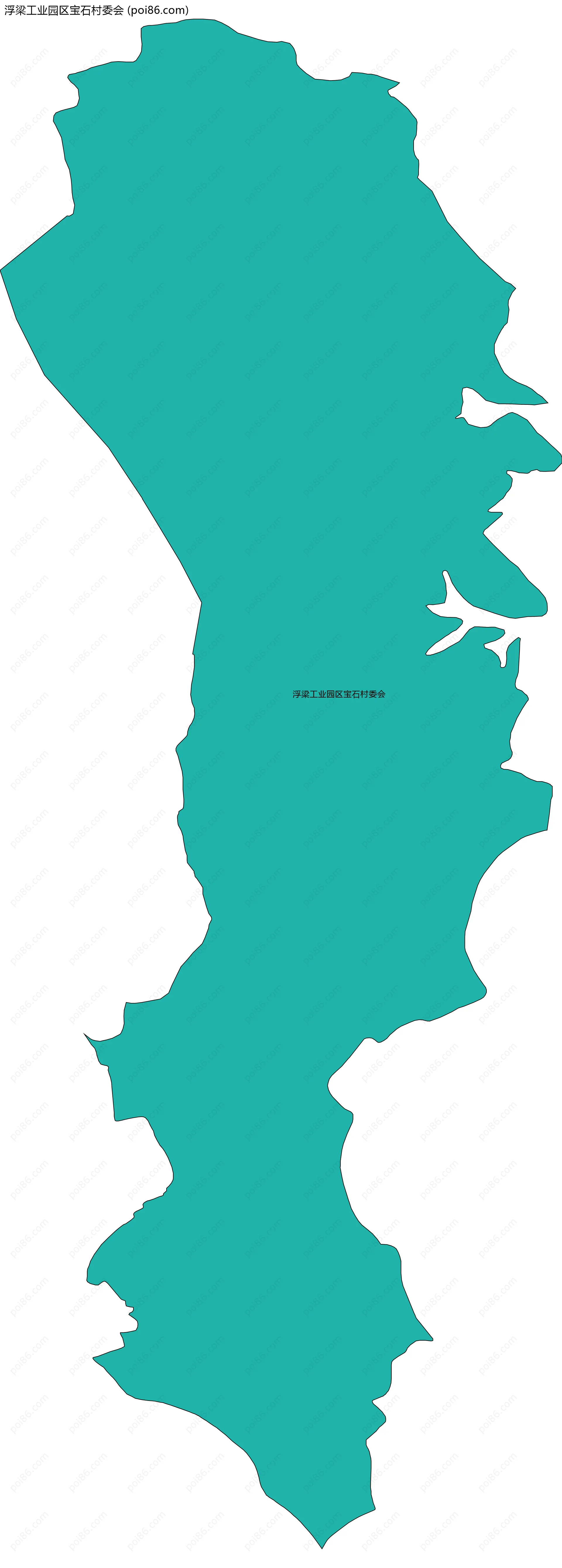 浮梁工业园区宝石村委会边界地图