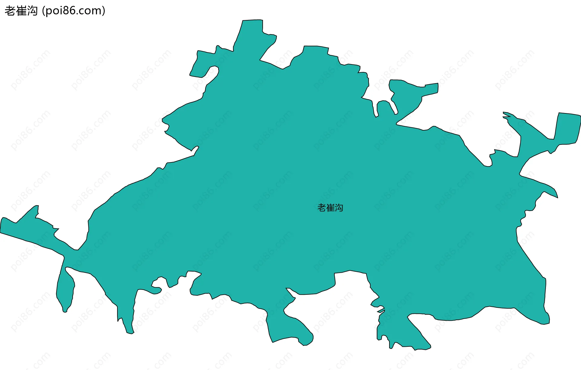 老崔沟边界地图