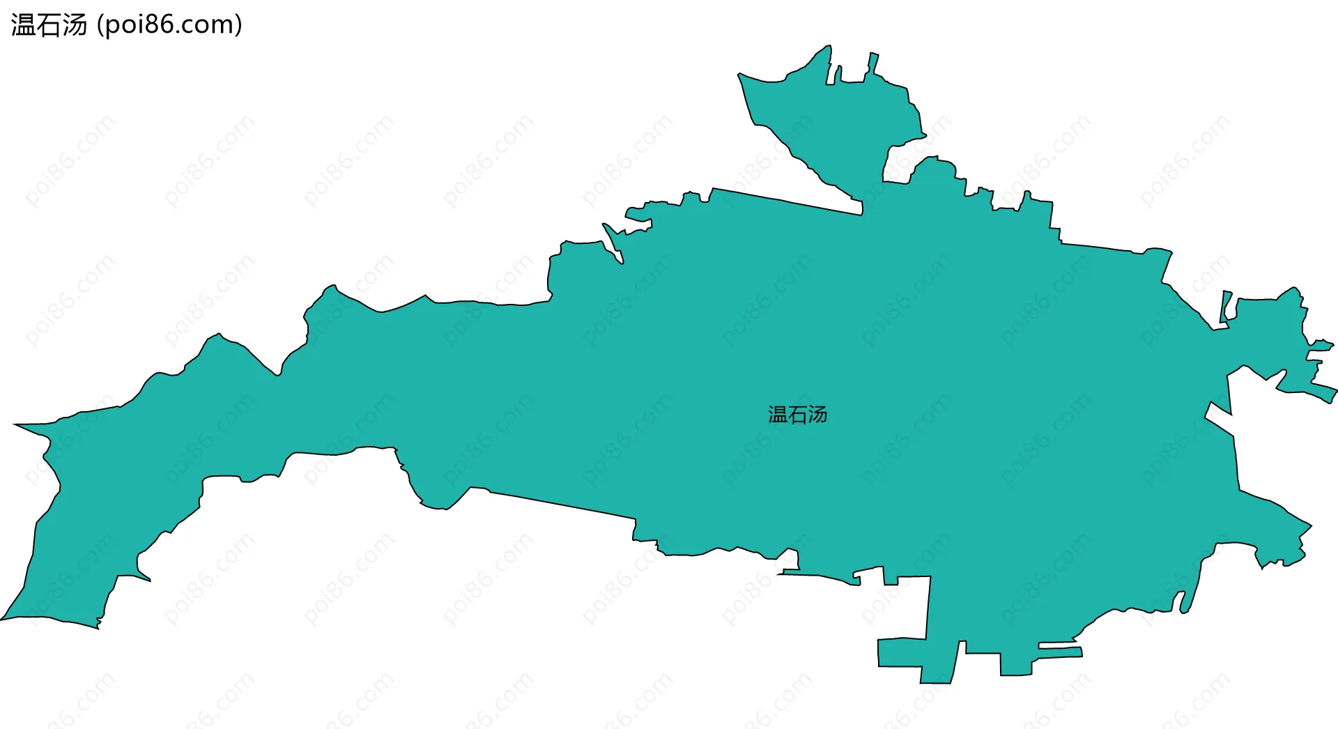 温石汤边界地图