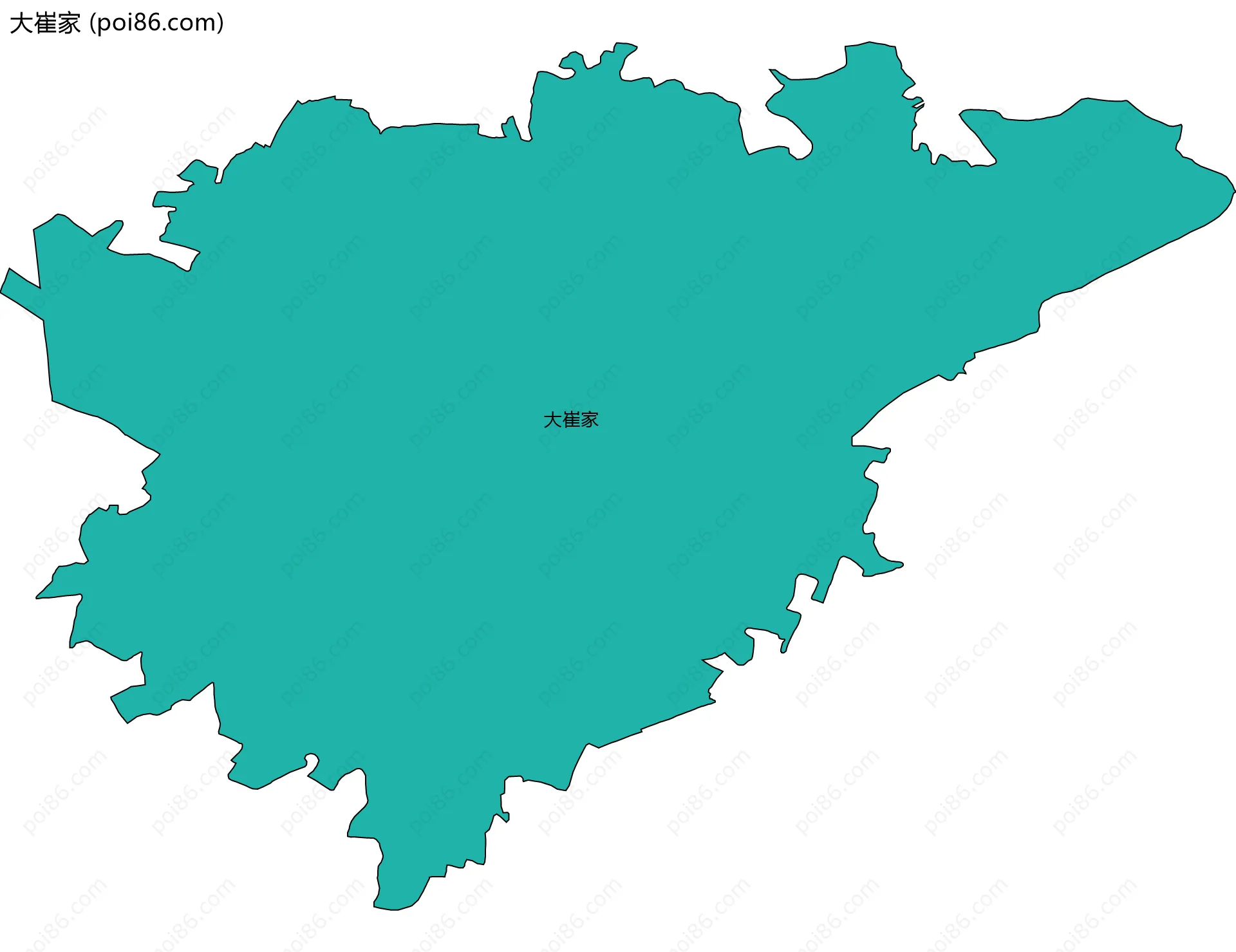 大崔家边界地图