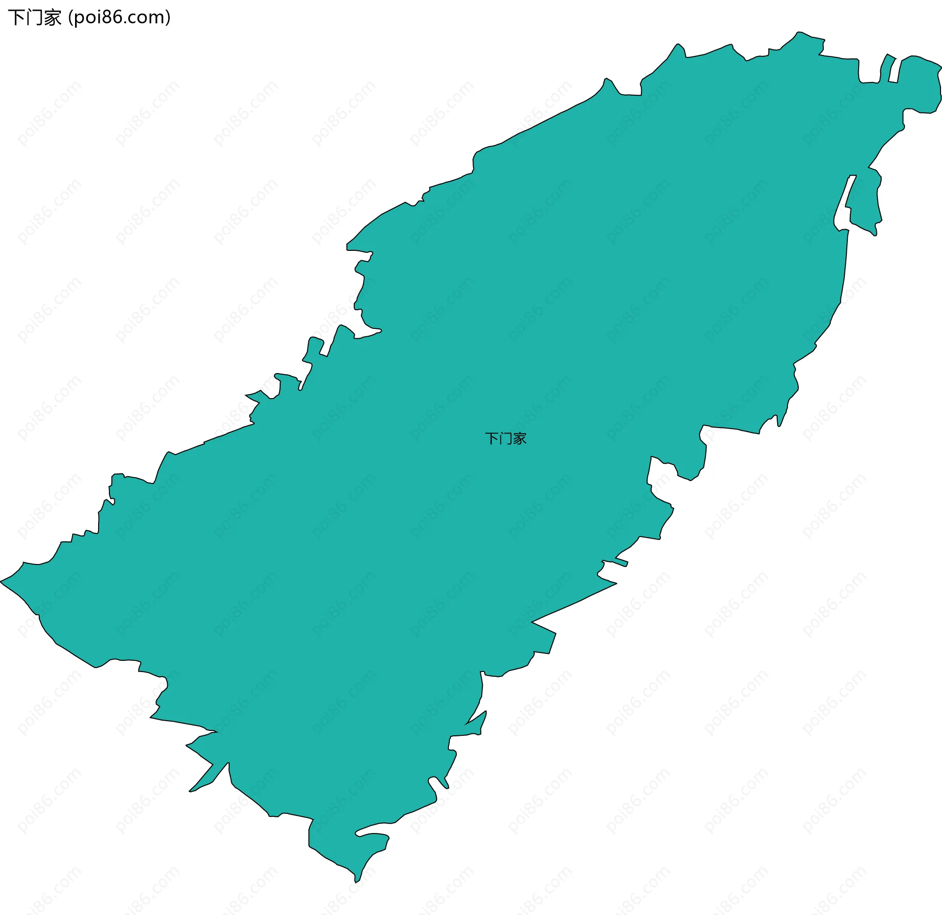 下门家边界地图
