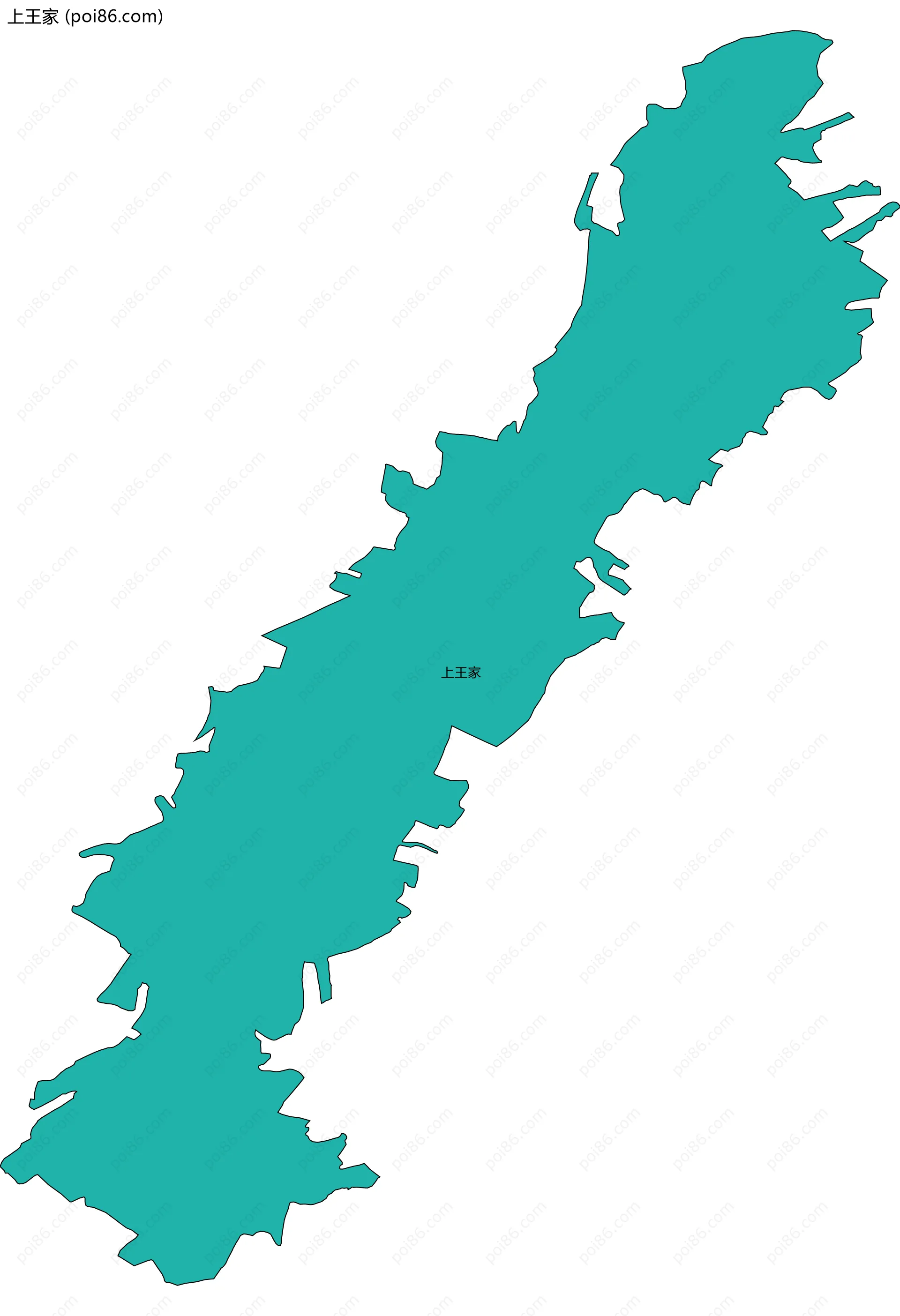 上王家边界地图