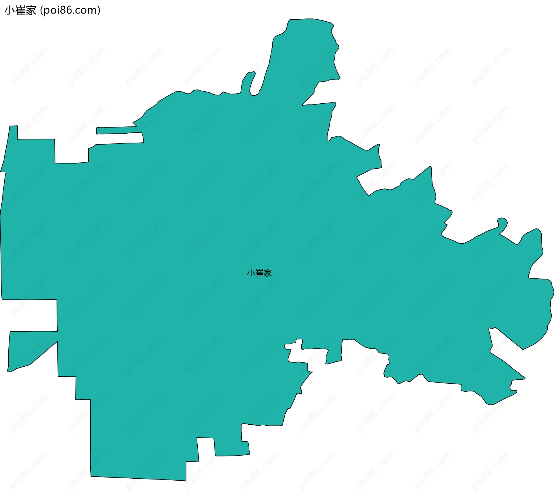 小崔家边界地图