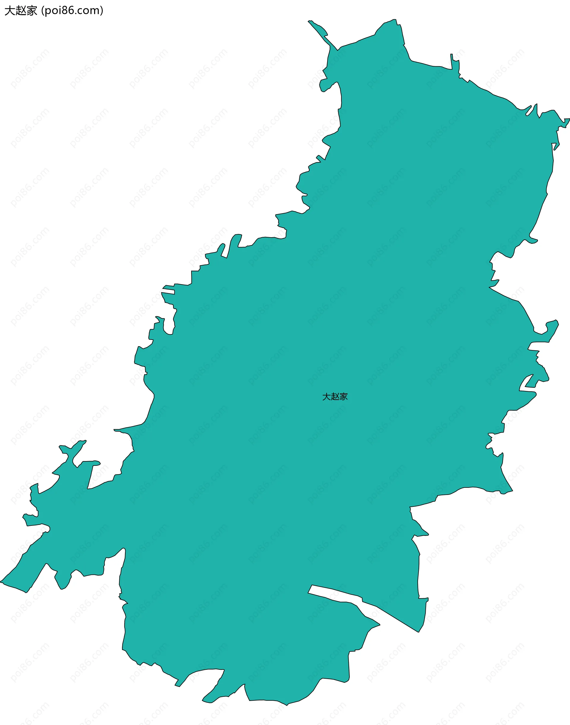 大赵家边界地图