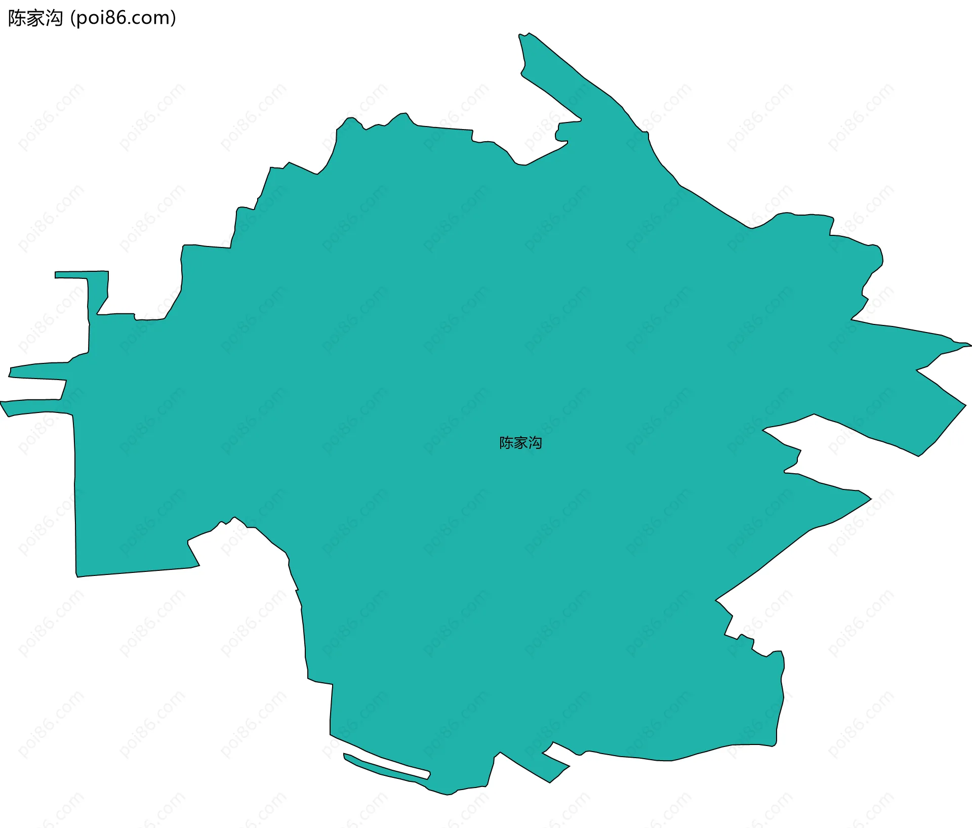 陈家沟边界地图