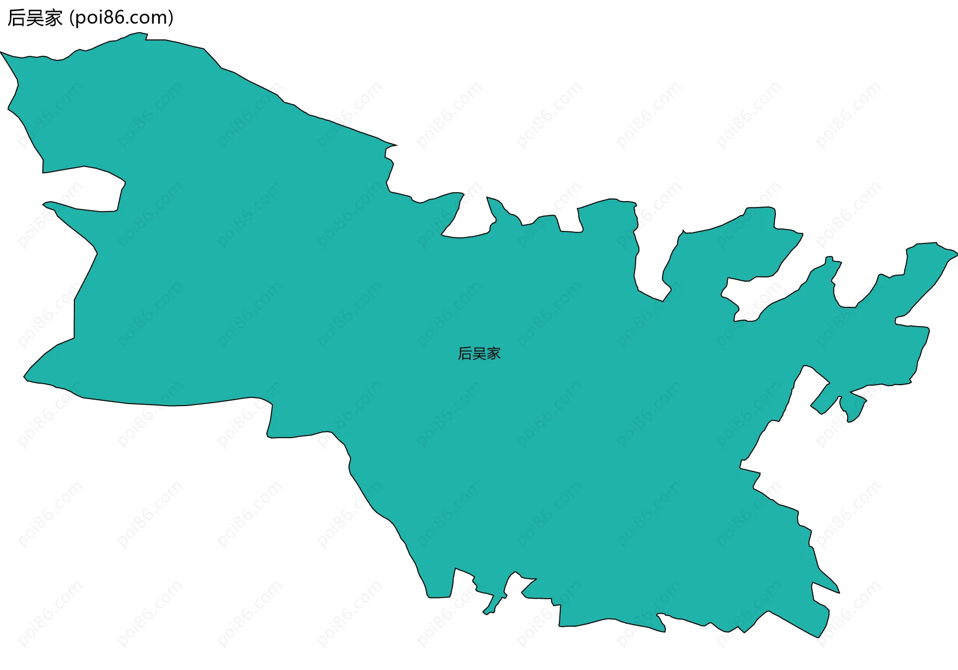 后吴家边界地图
