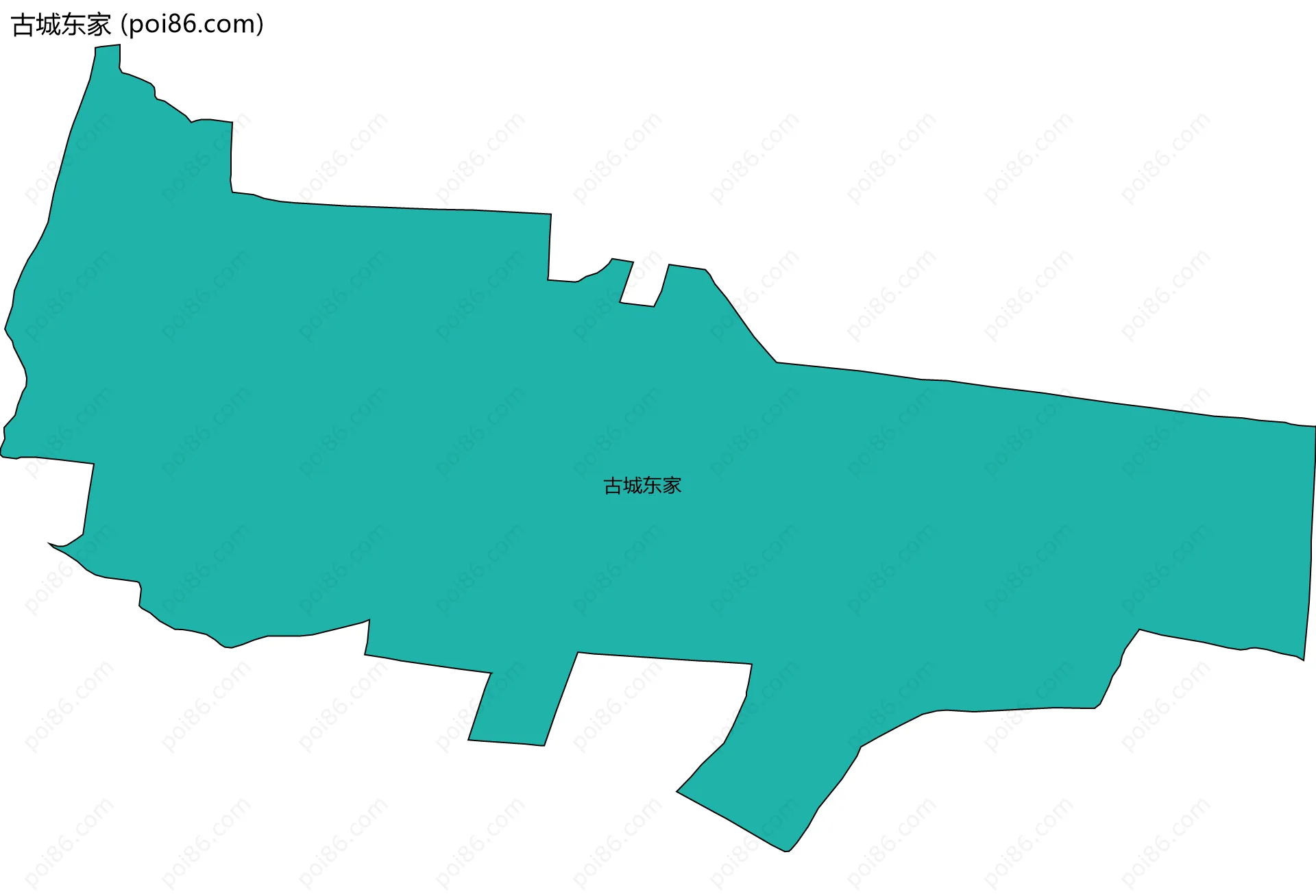 古城东家边界地图