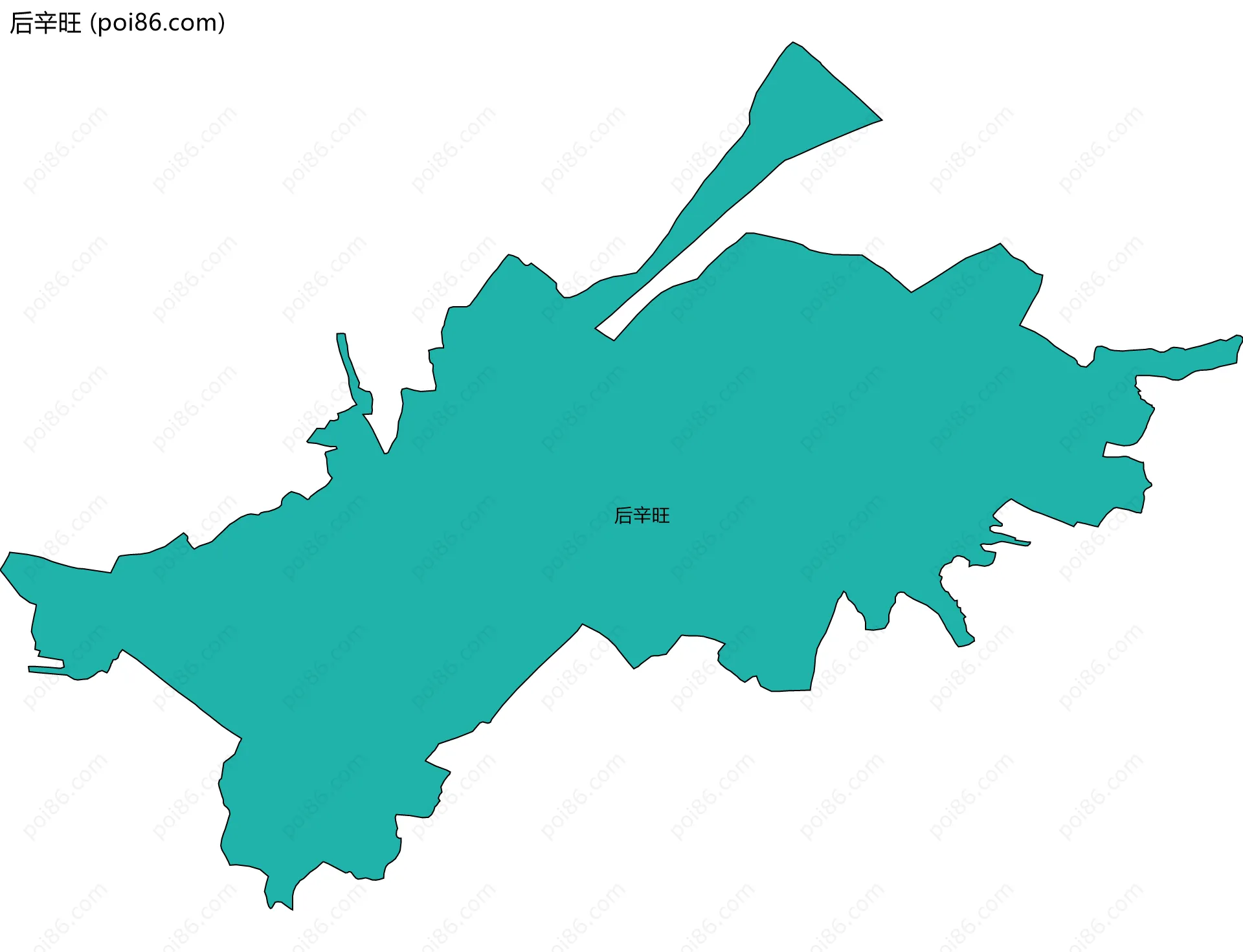 后辛旺边界地图