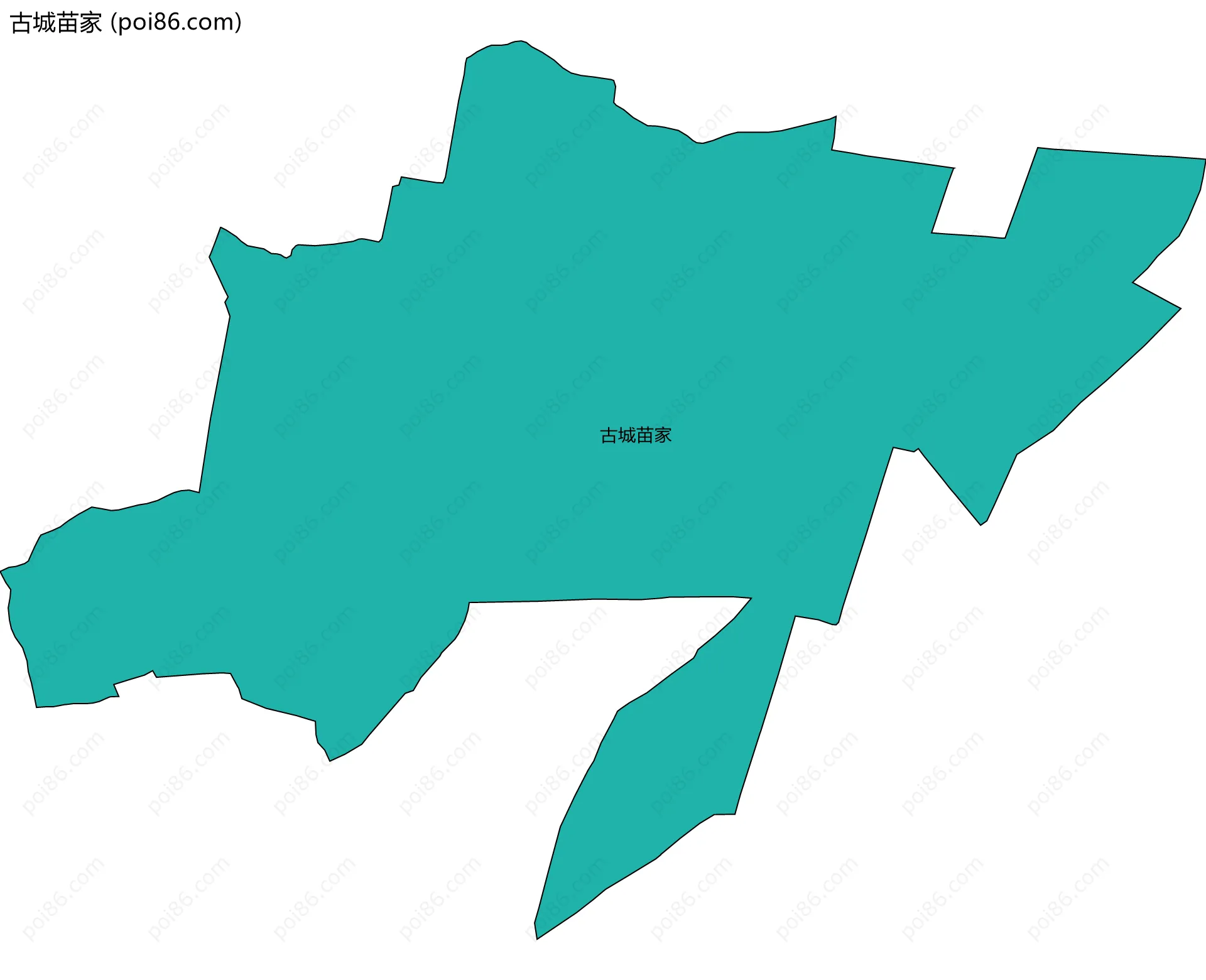 古城苗家边界地图