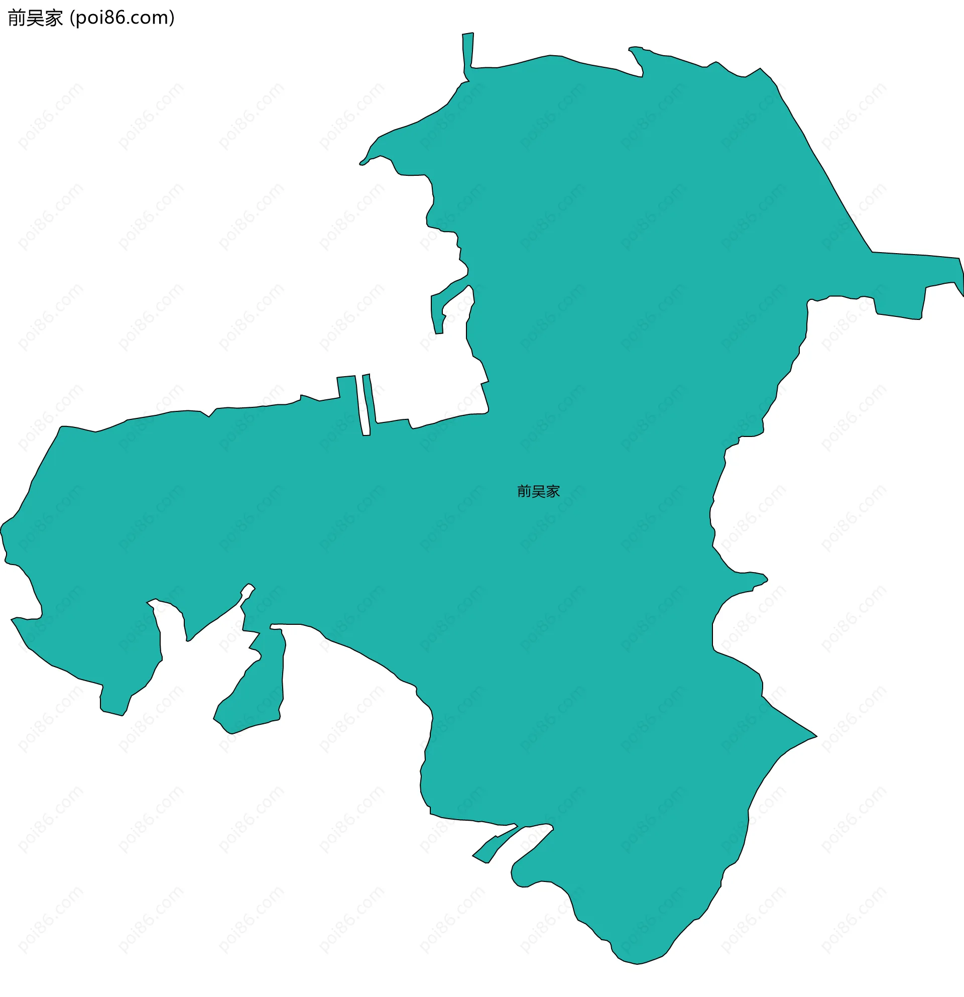 前吴家边界地图