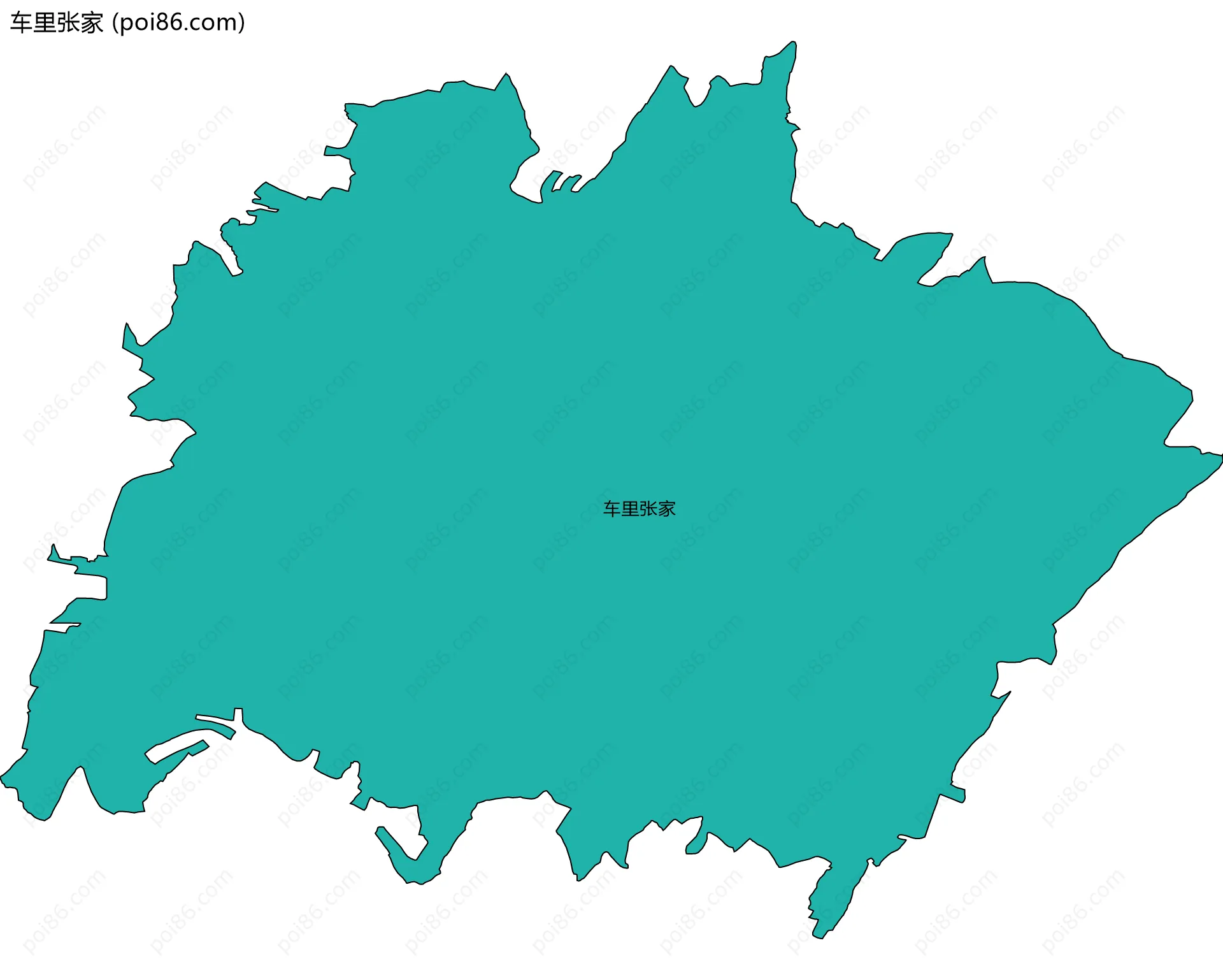 车里张家边界地图