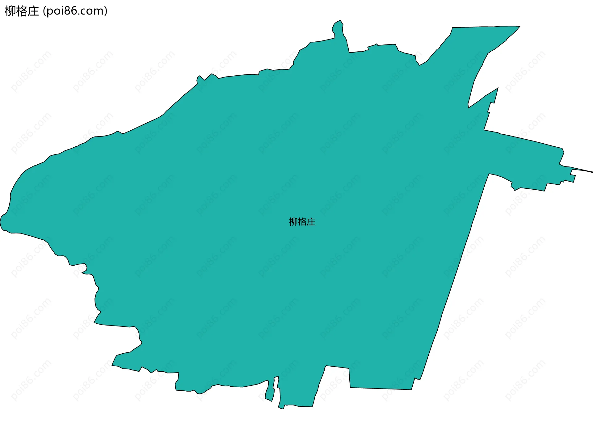 柳格庄边界地图