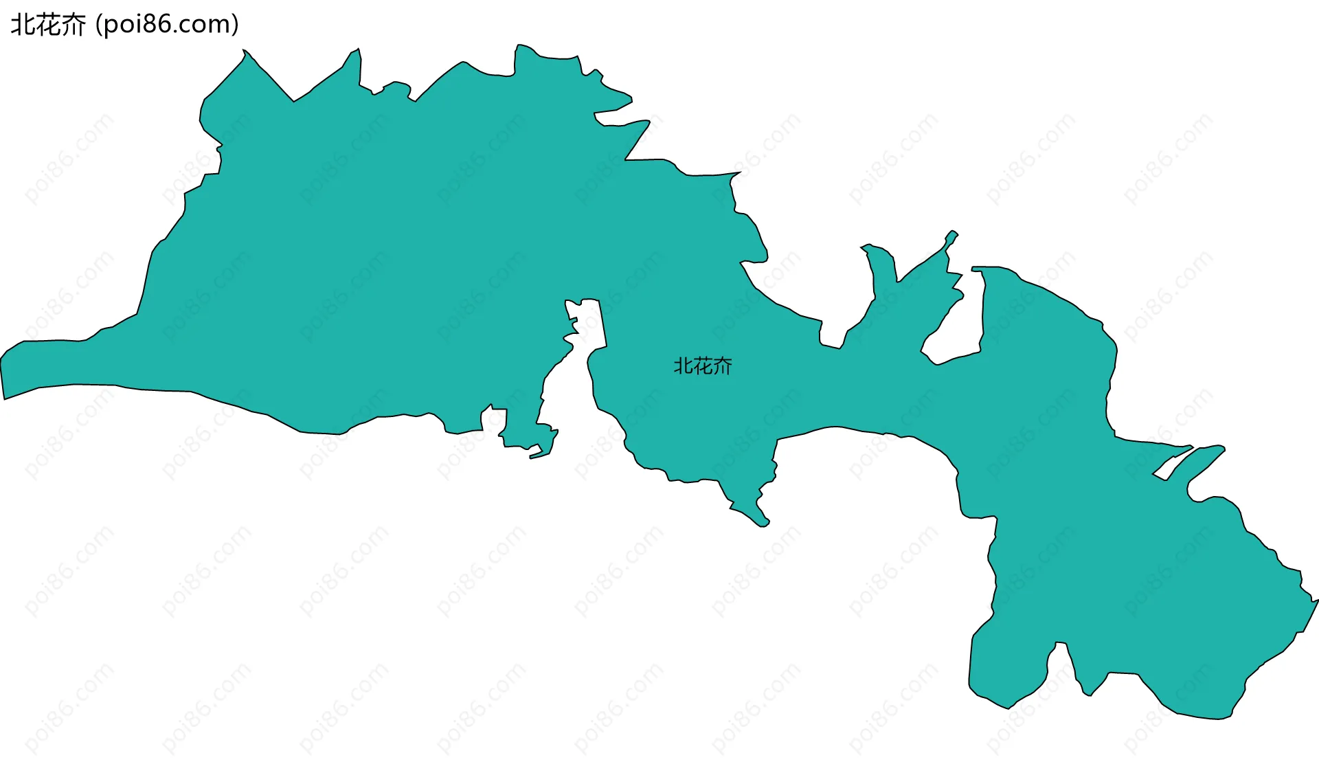 北花夼边界地图