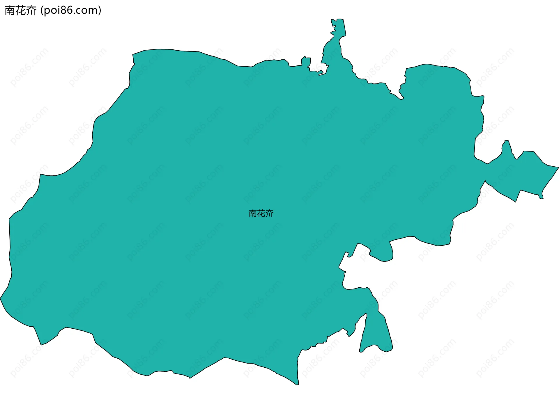 南花夼边界地图