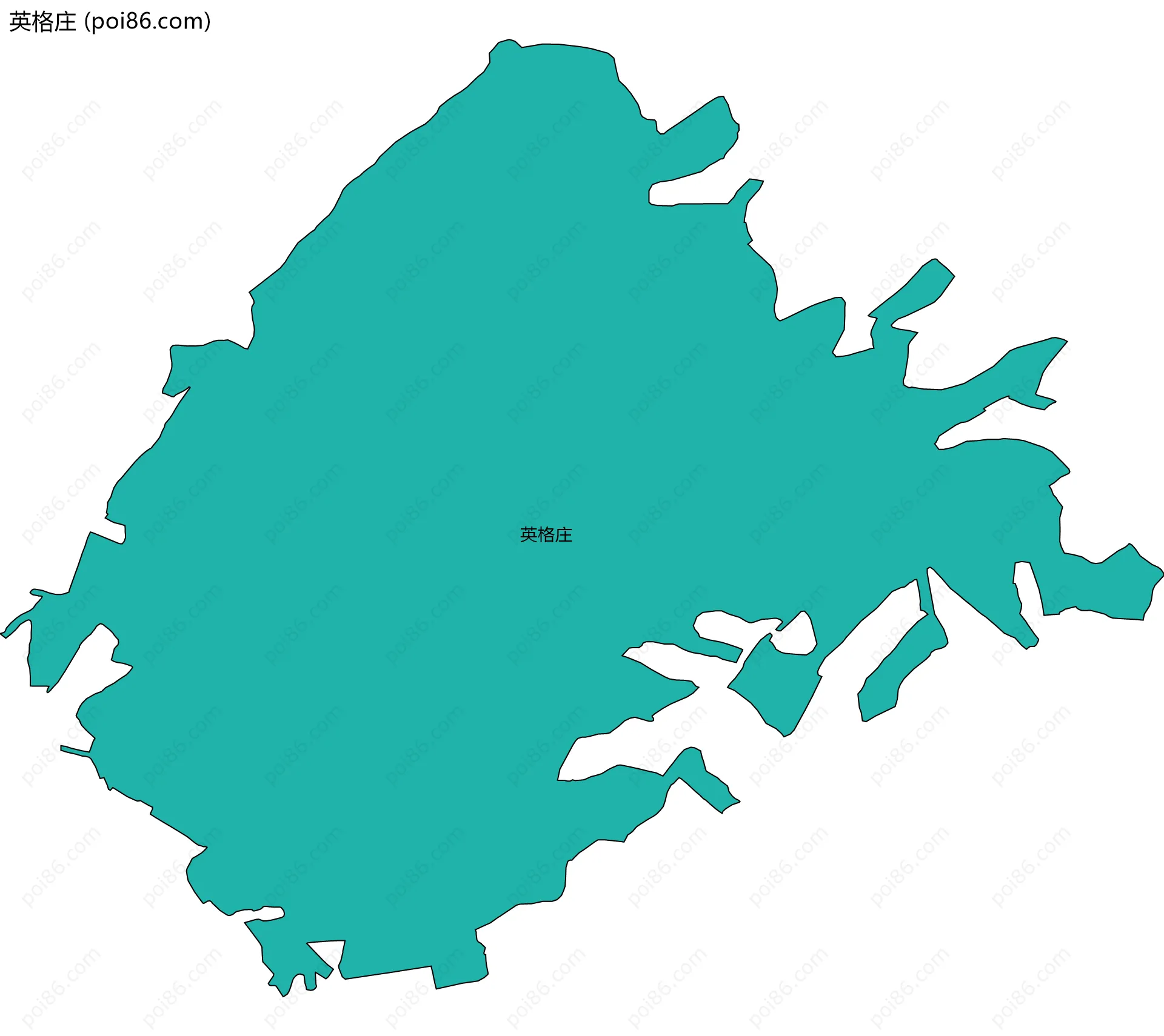 英格庄边界地图