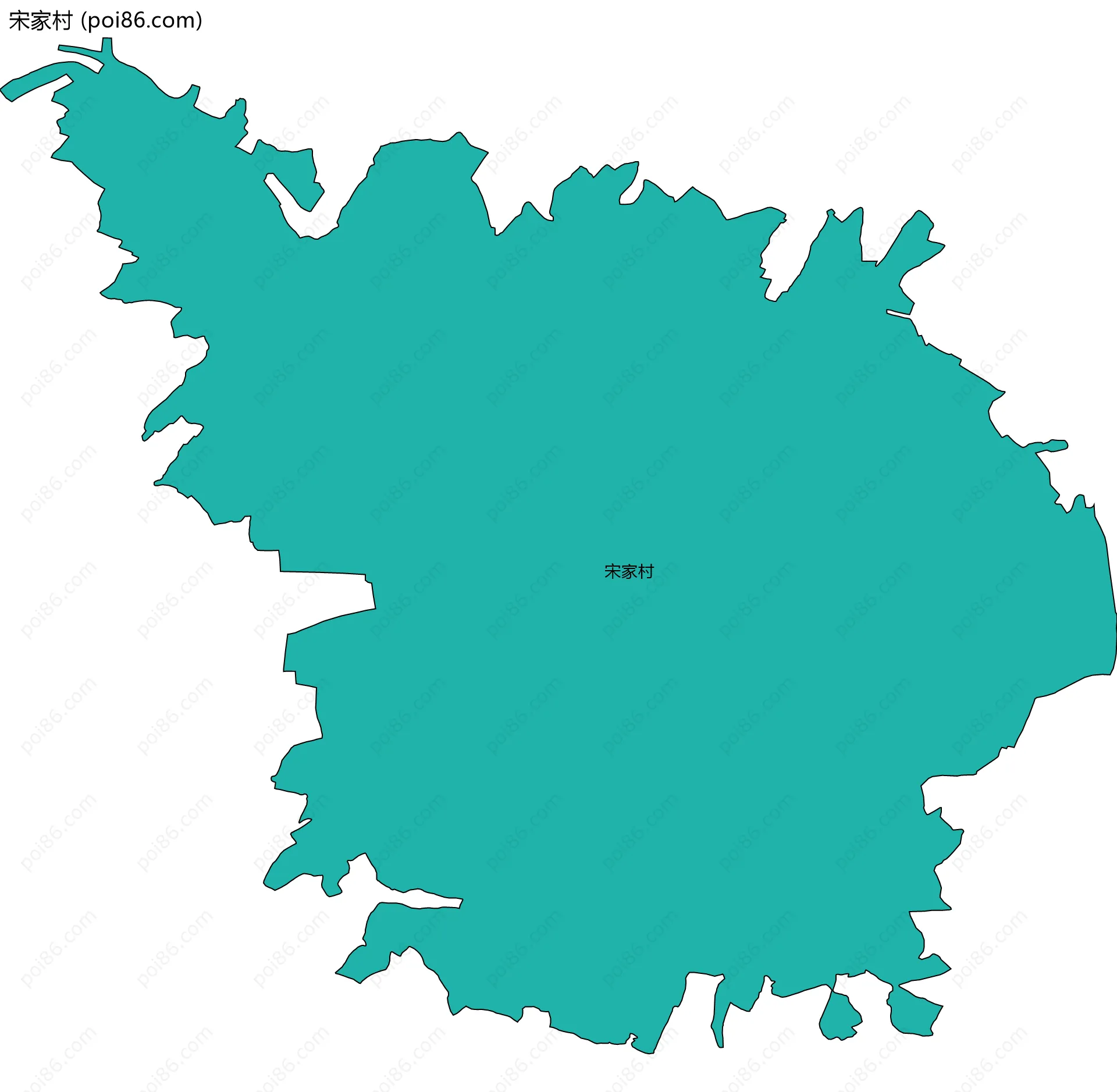 宋家村边界地图