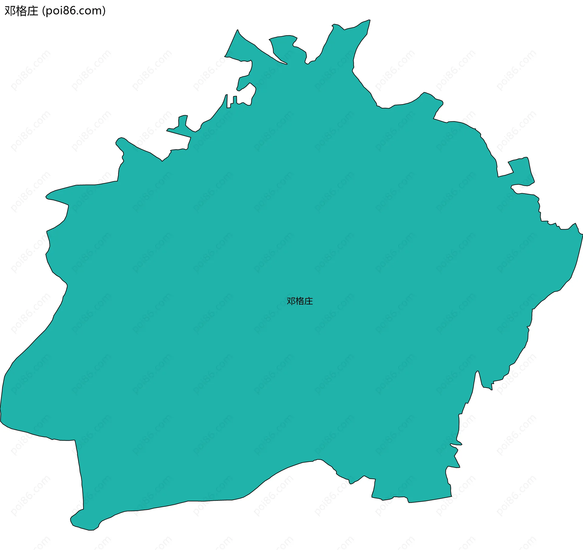 邓格庄边界地图