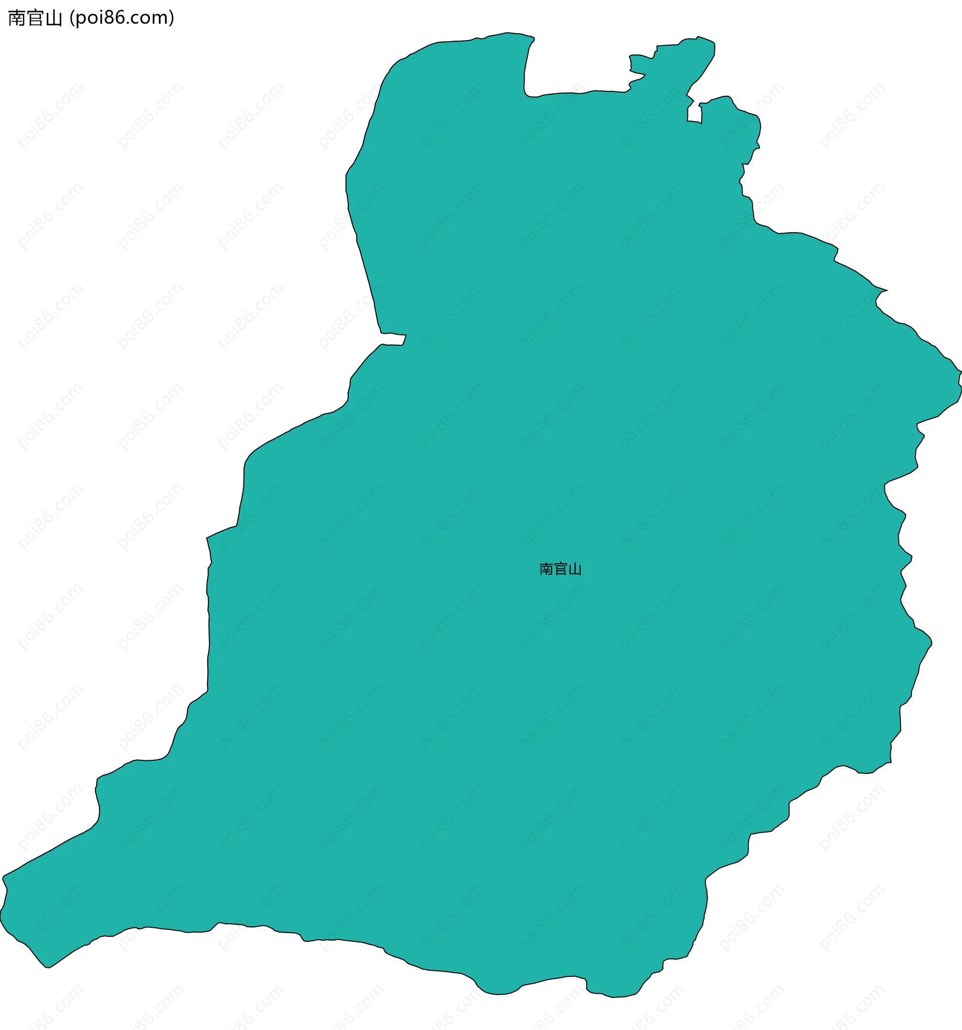 南官山边界地图