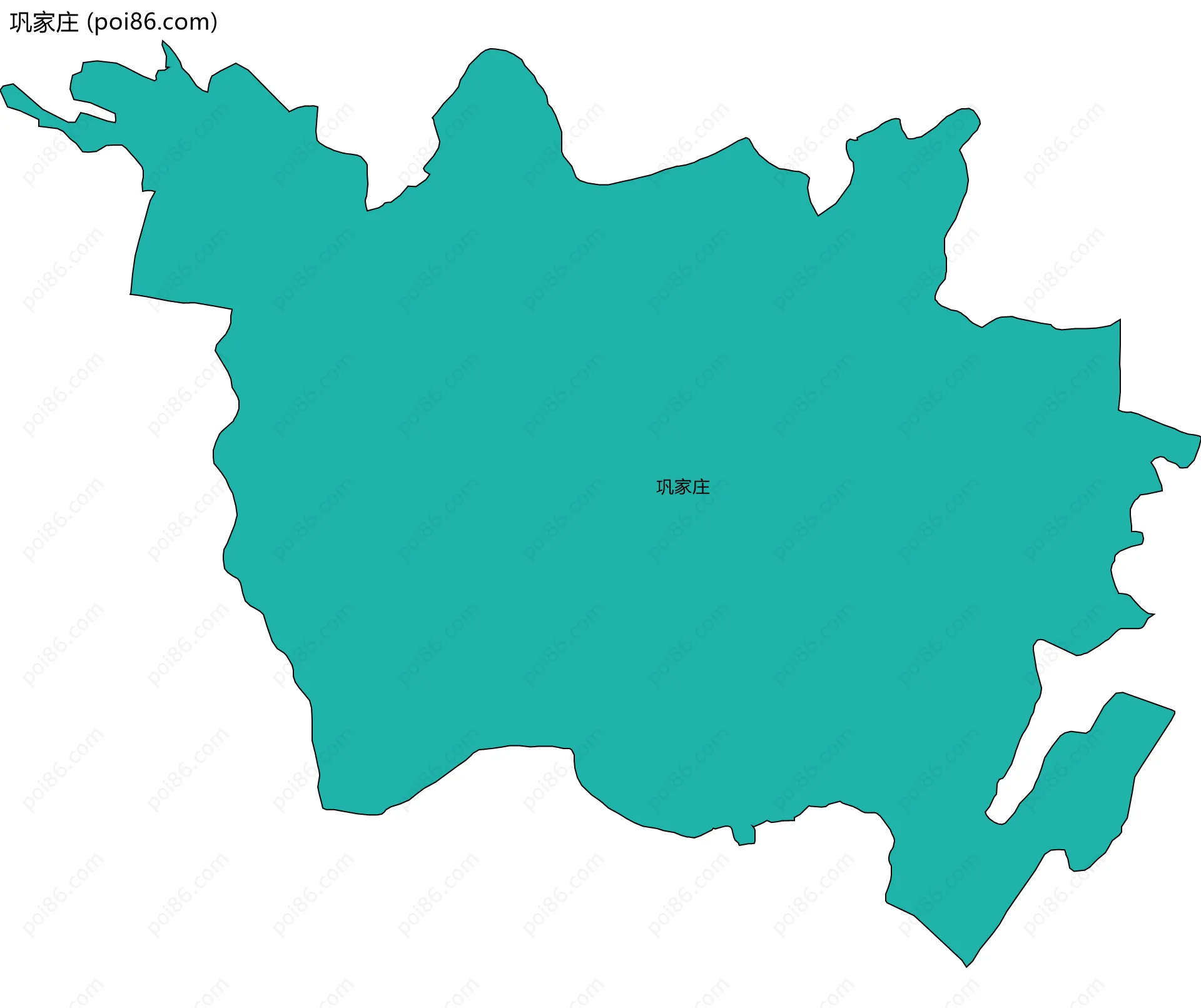 巩家庄边界地图