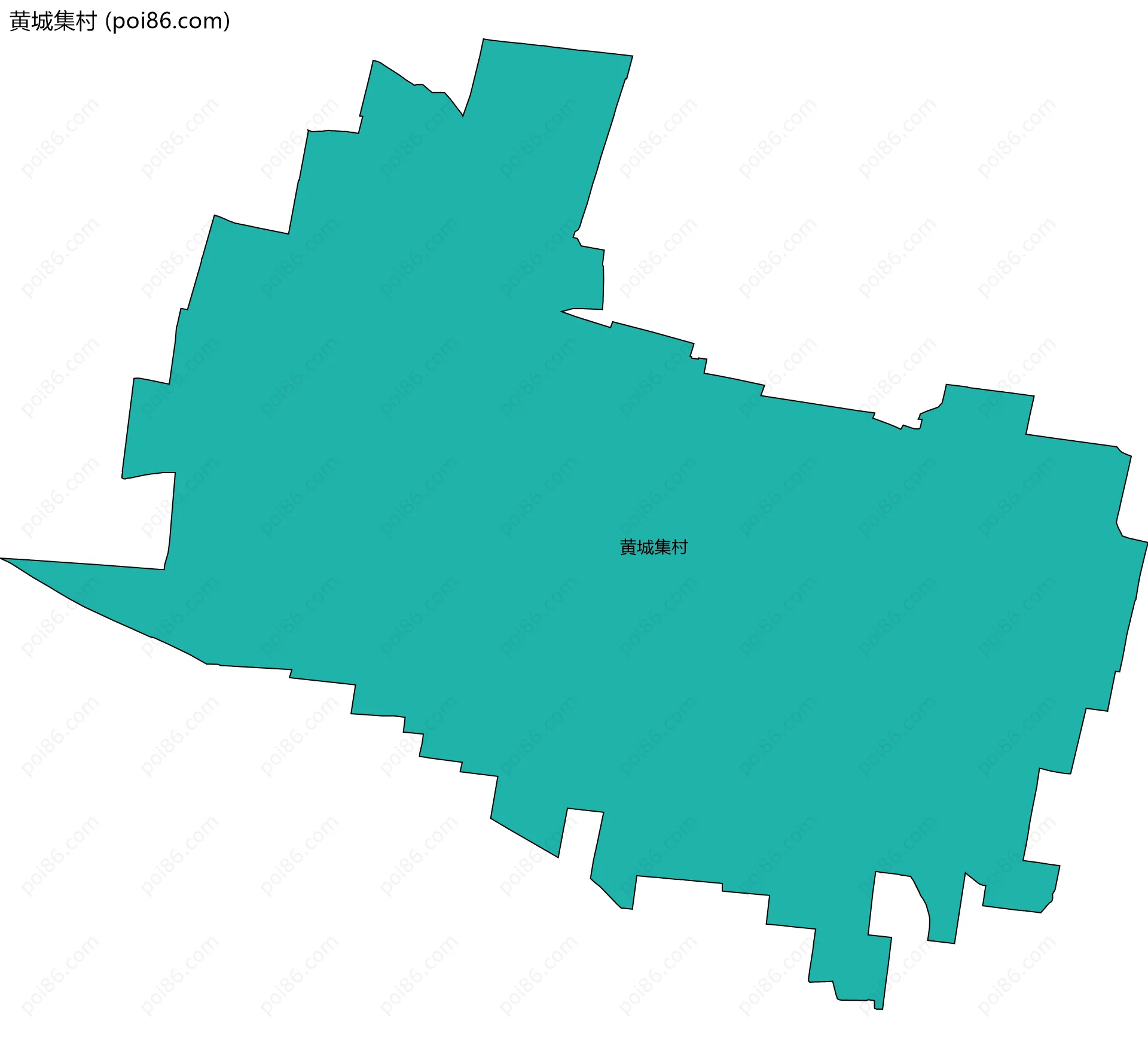 黄城集村边界地图