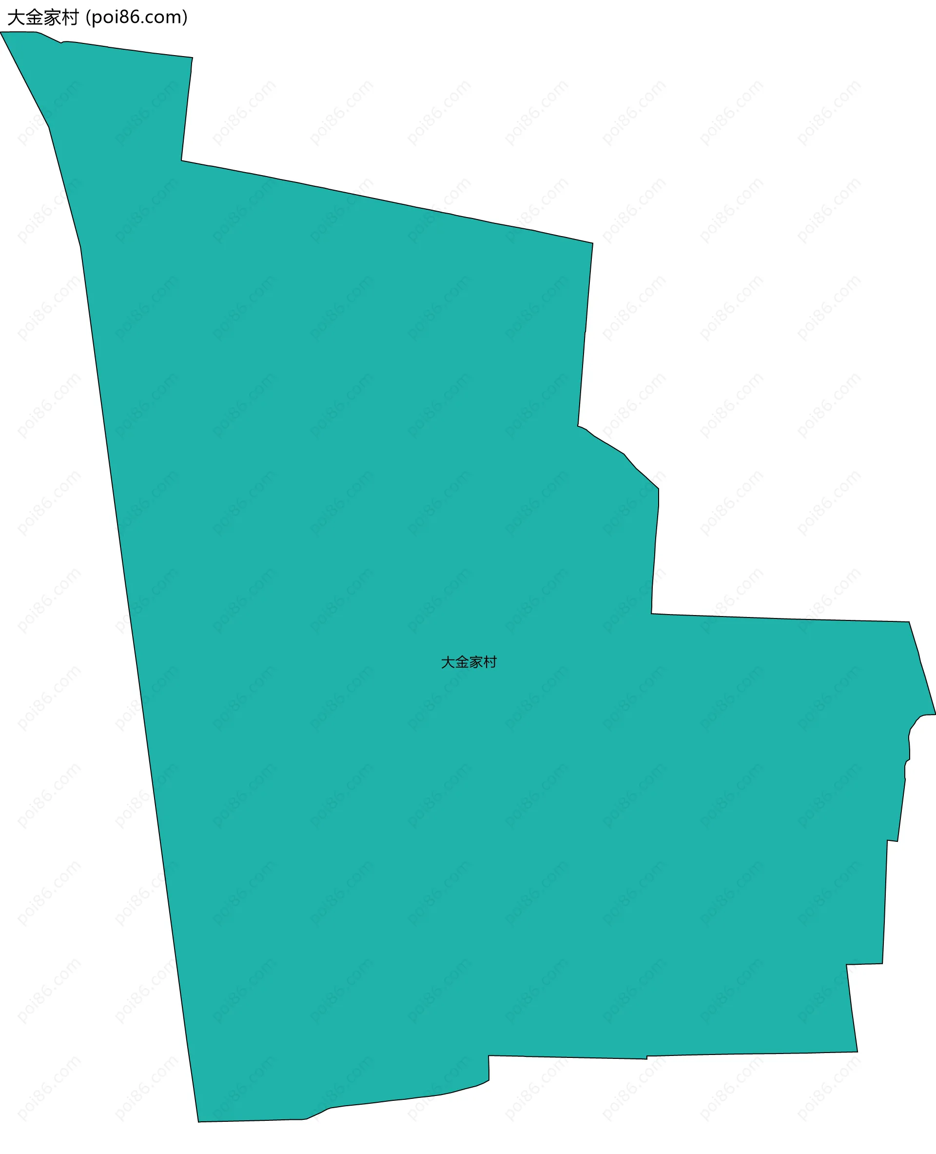 大金家村边界地图