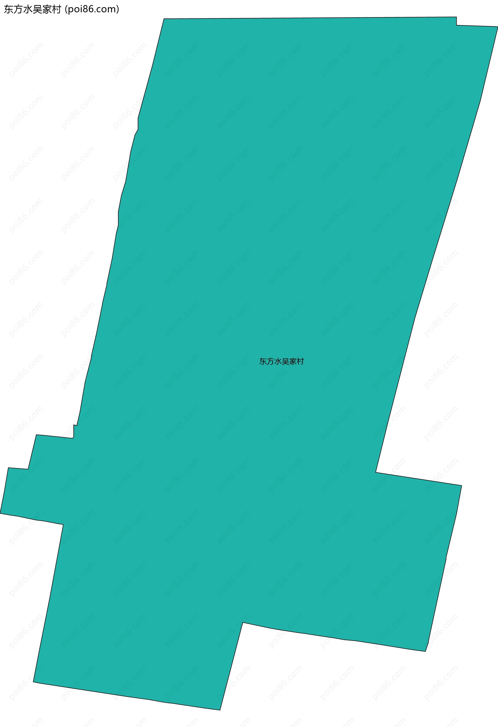 东方水吴家村边界地图