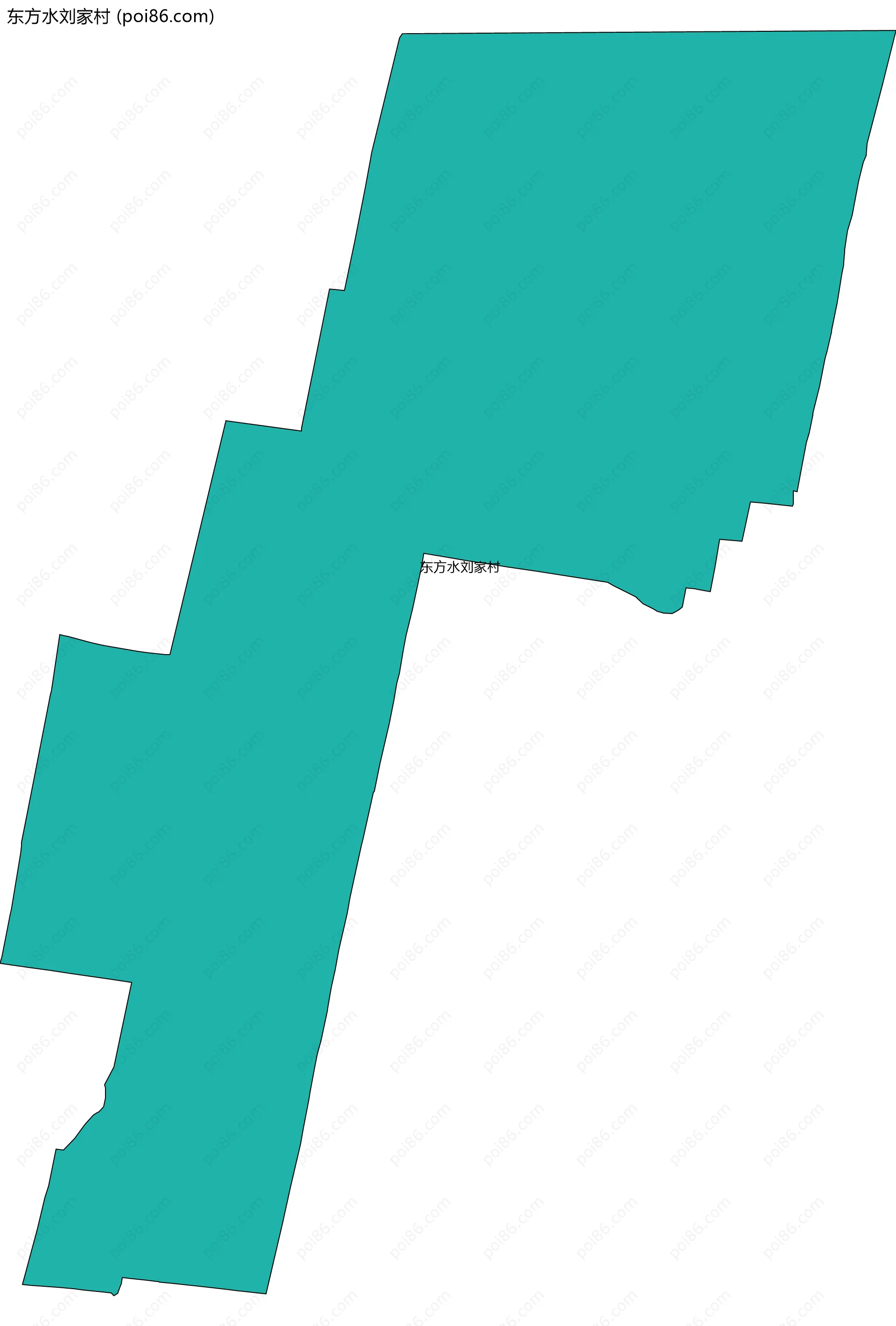 东方水刘家村边界地图