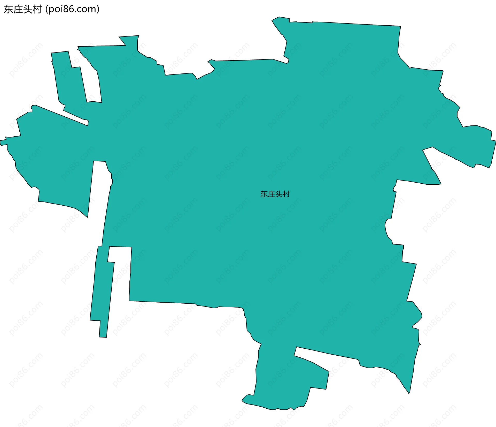 东庄头村边界地图