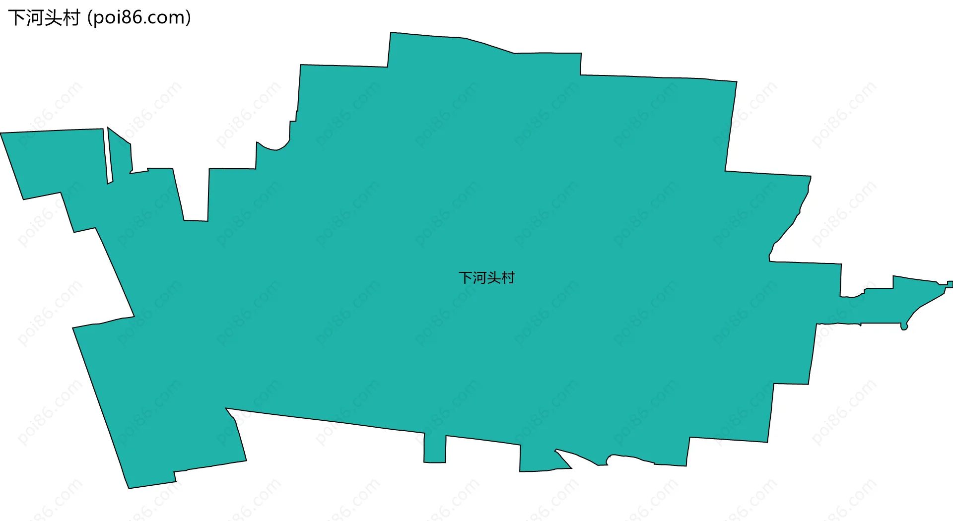 下河头村边界地图