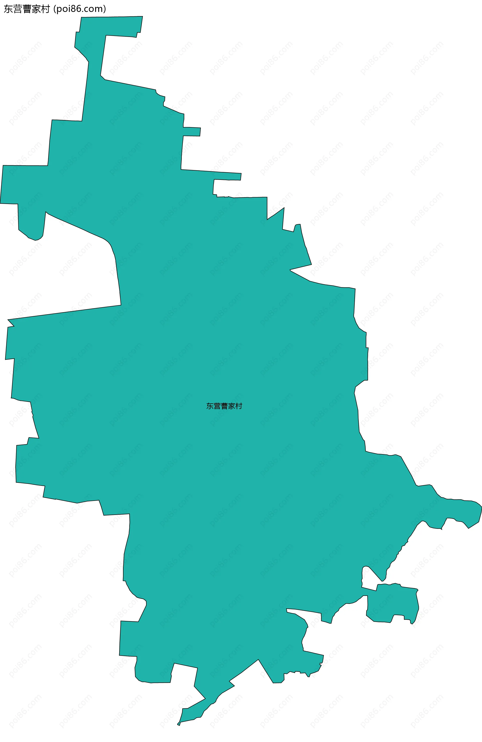 东营曹家村边界地图