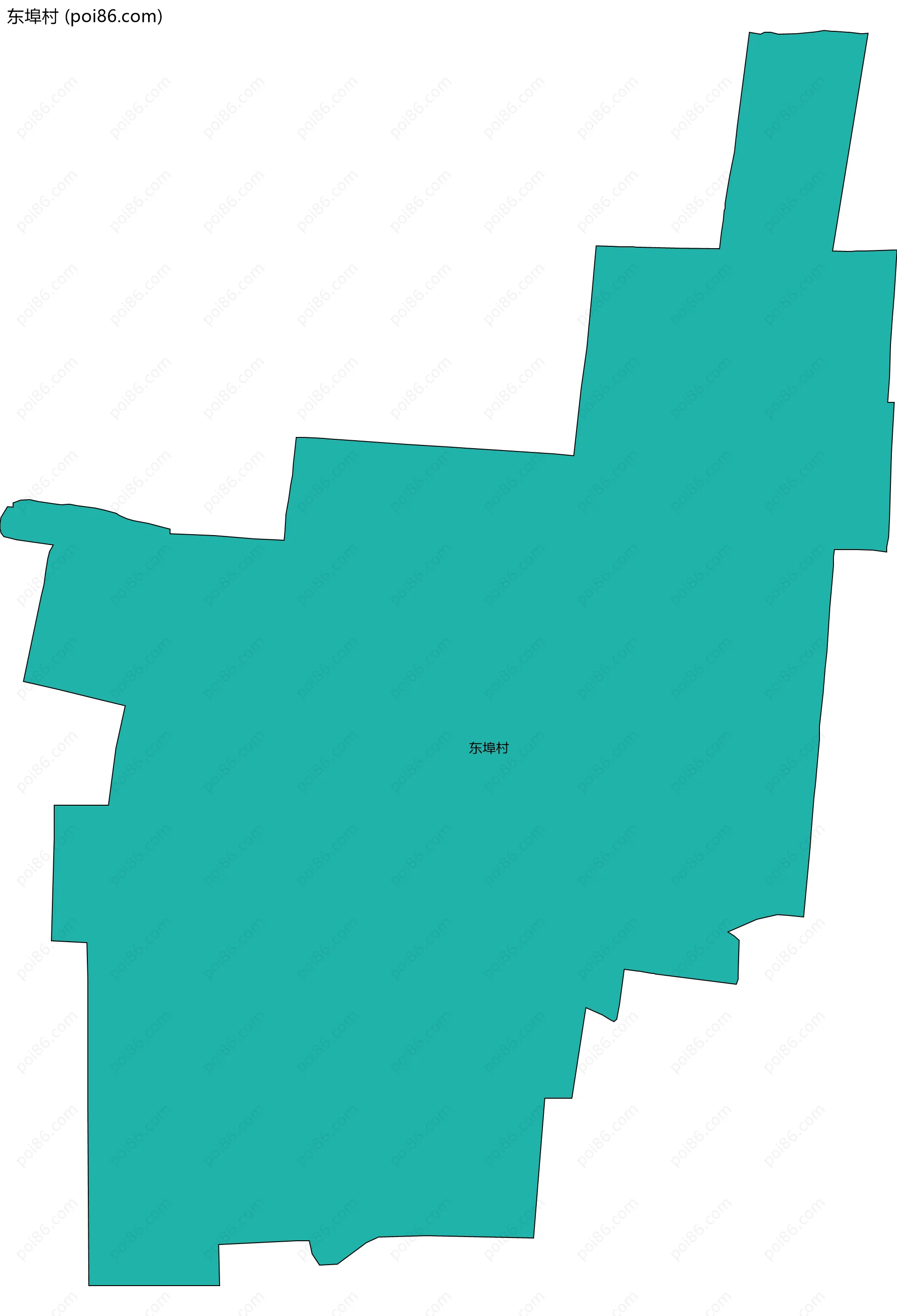 东埠村边界地图