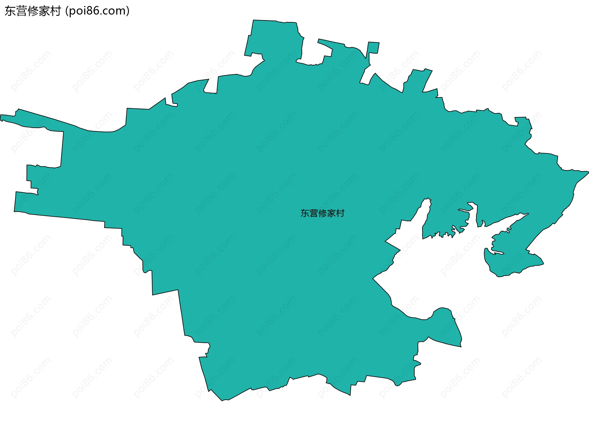 东营修家村边界地图