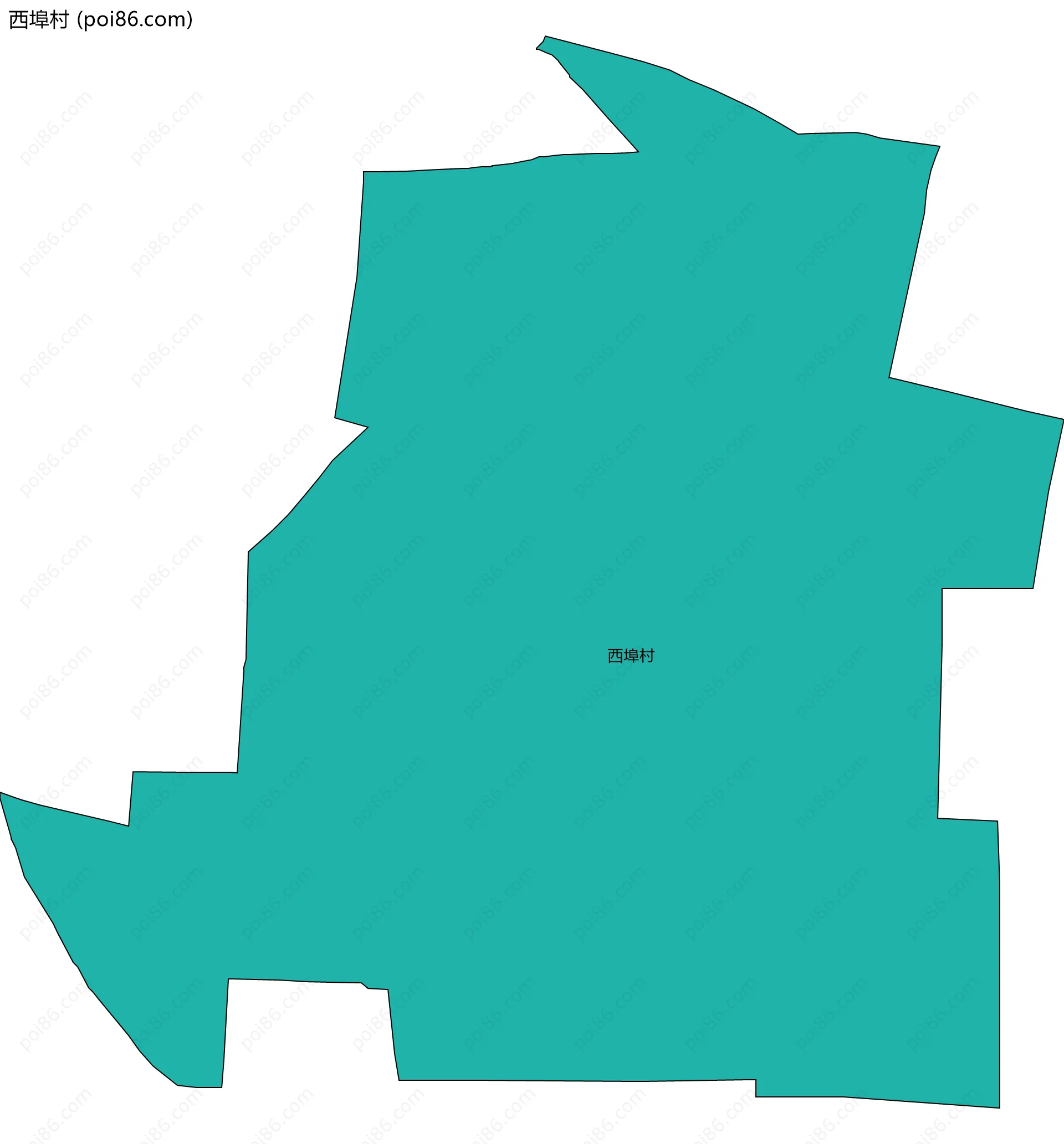 西埠村边界地图