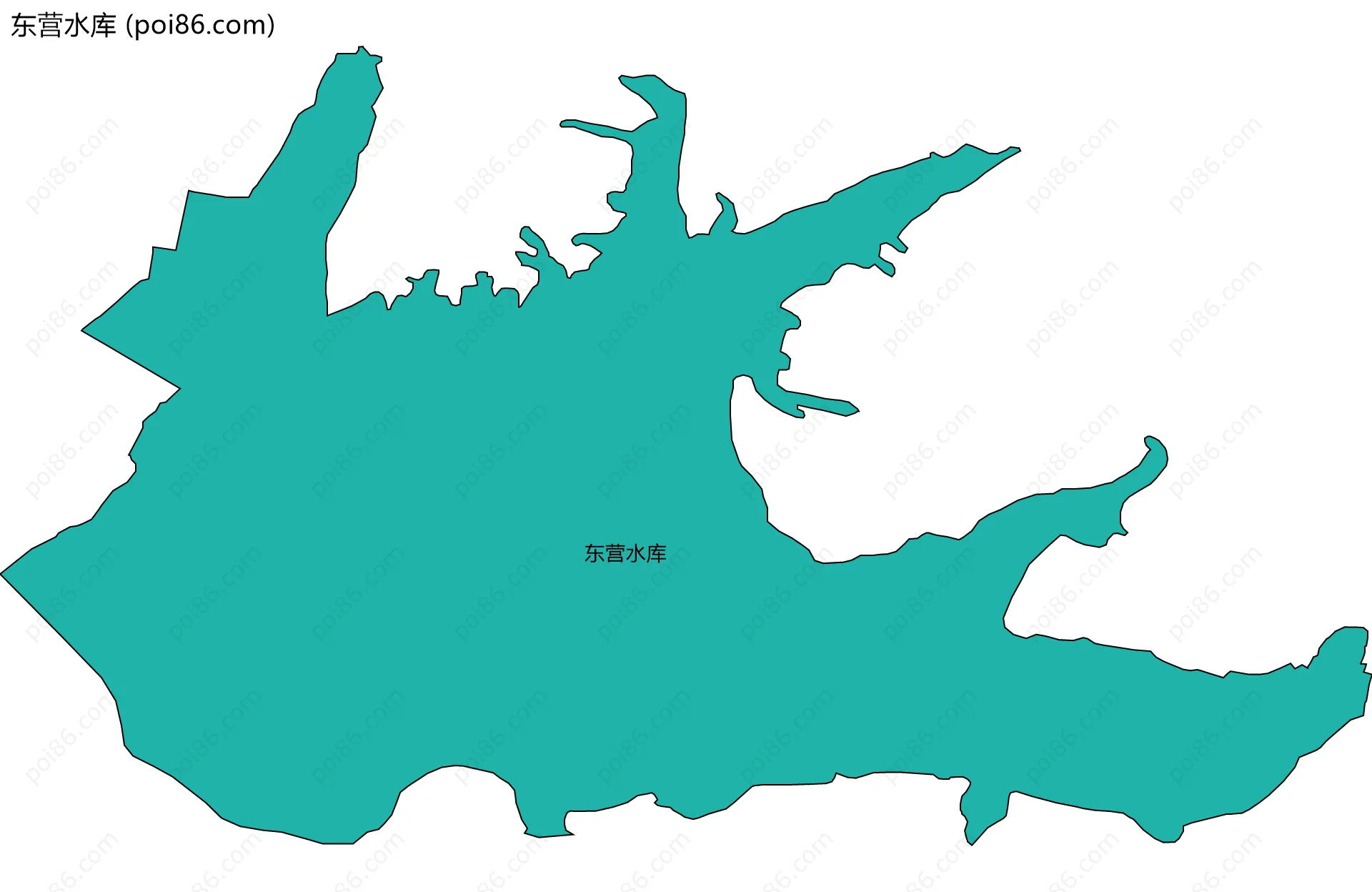 东营水库边界地图