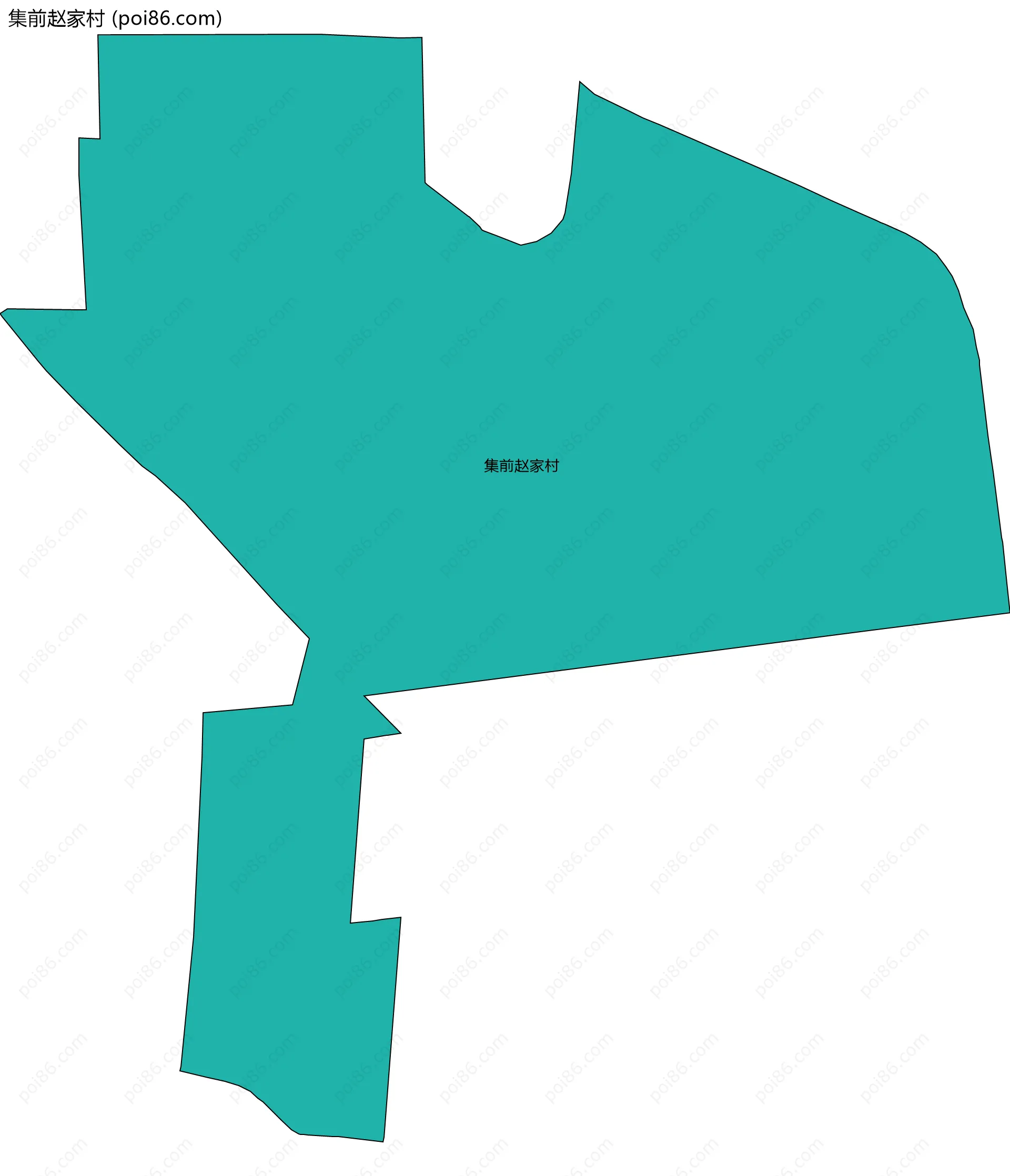 集前赵家村边界地图