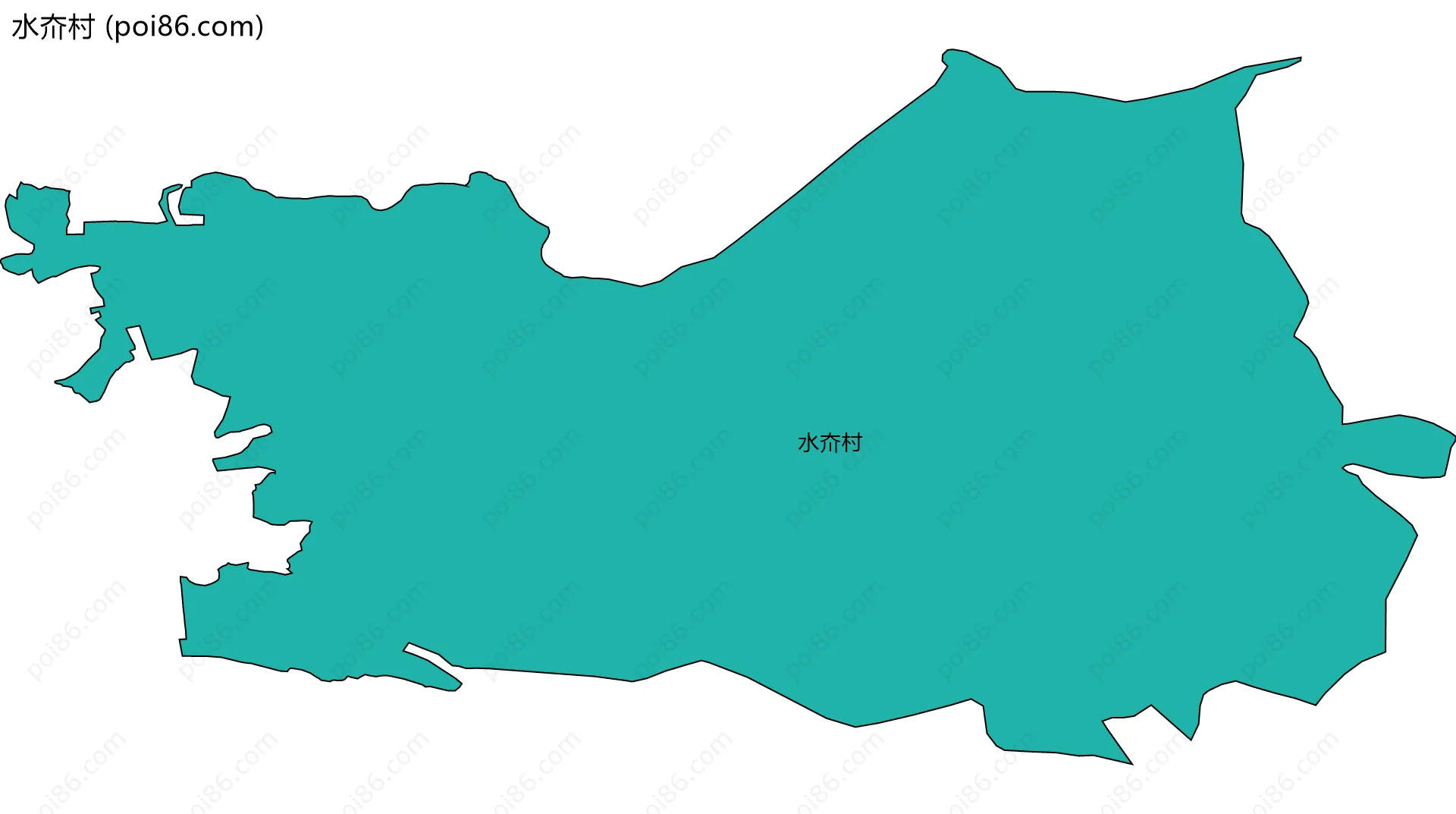 水夼村边界地图