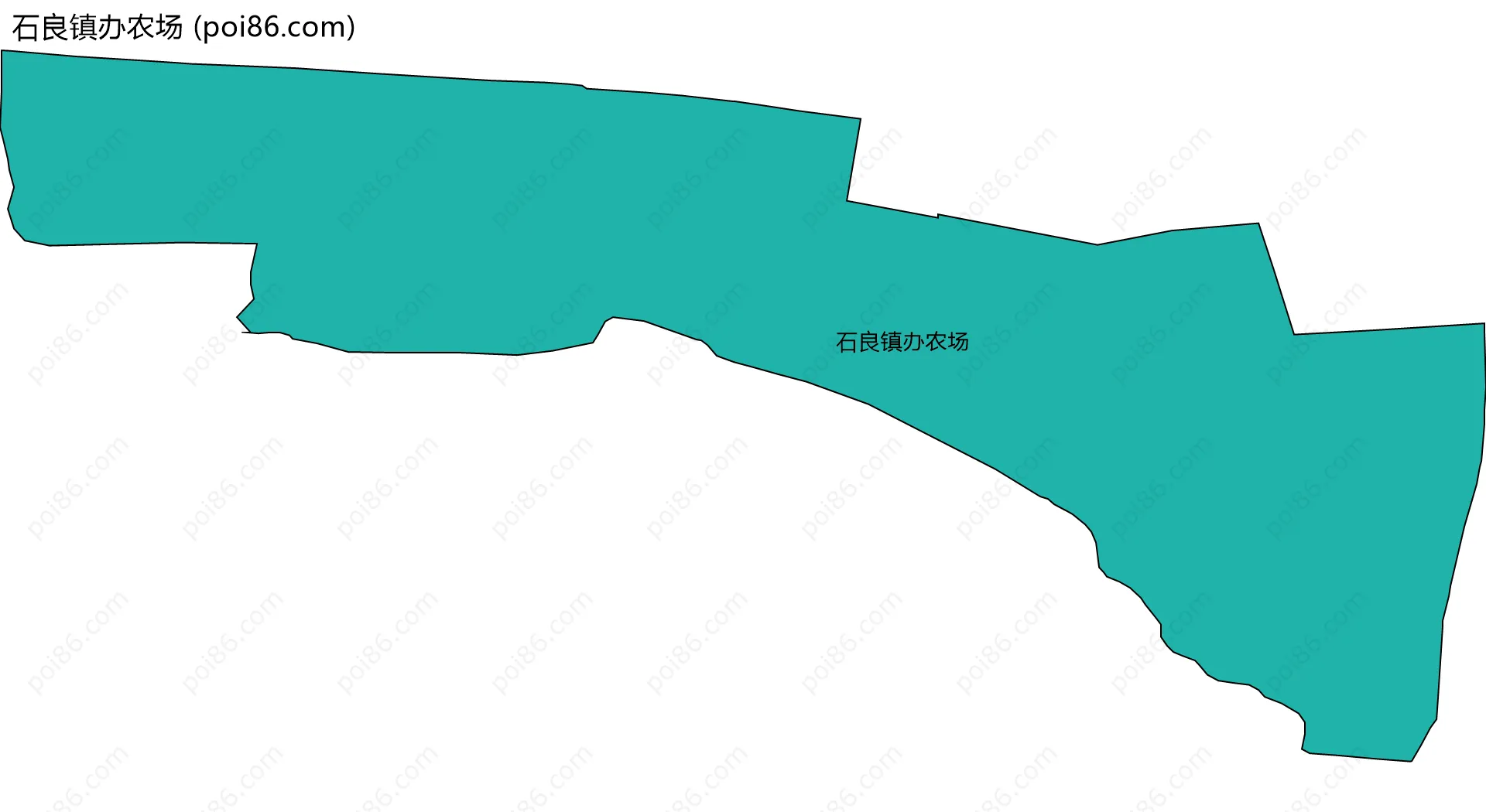 石良镇办农场边界地图