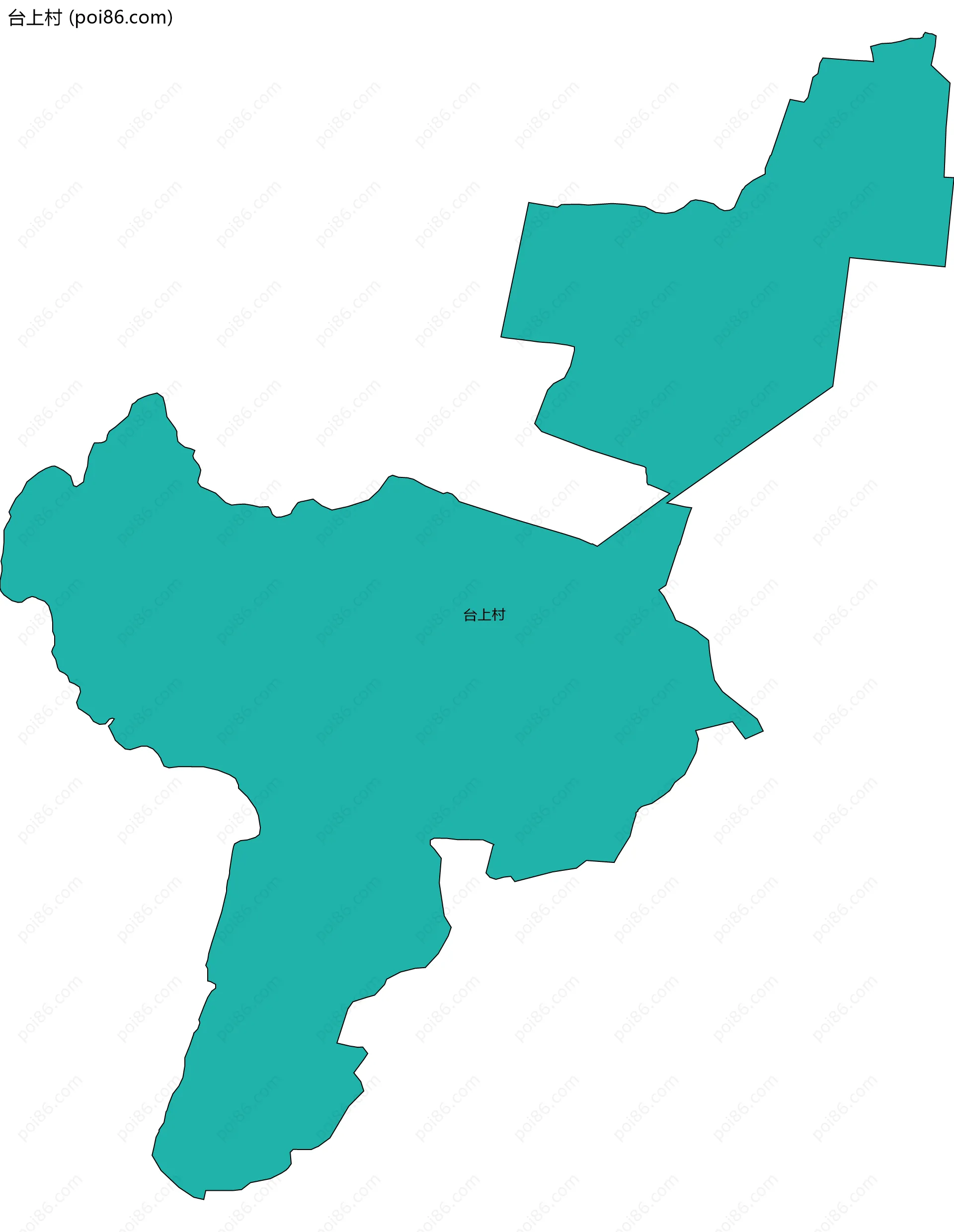 台上村边界地图