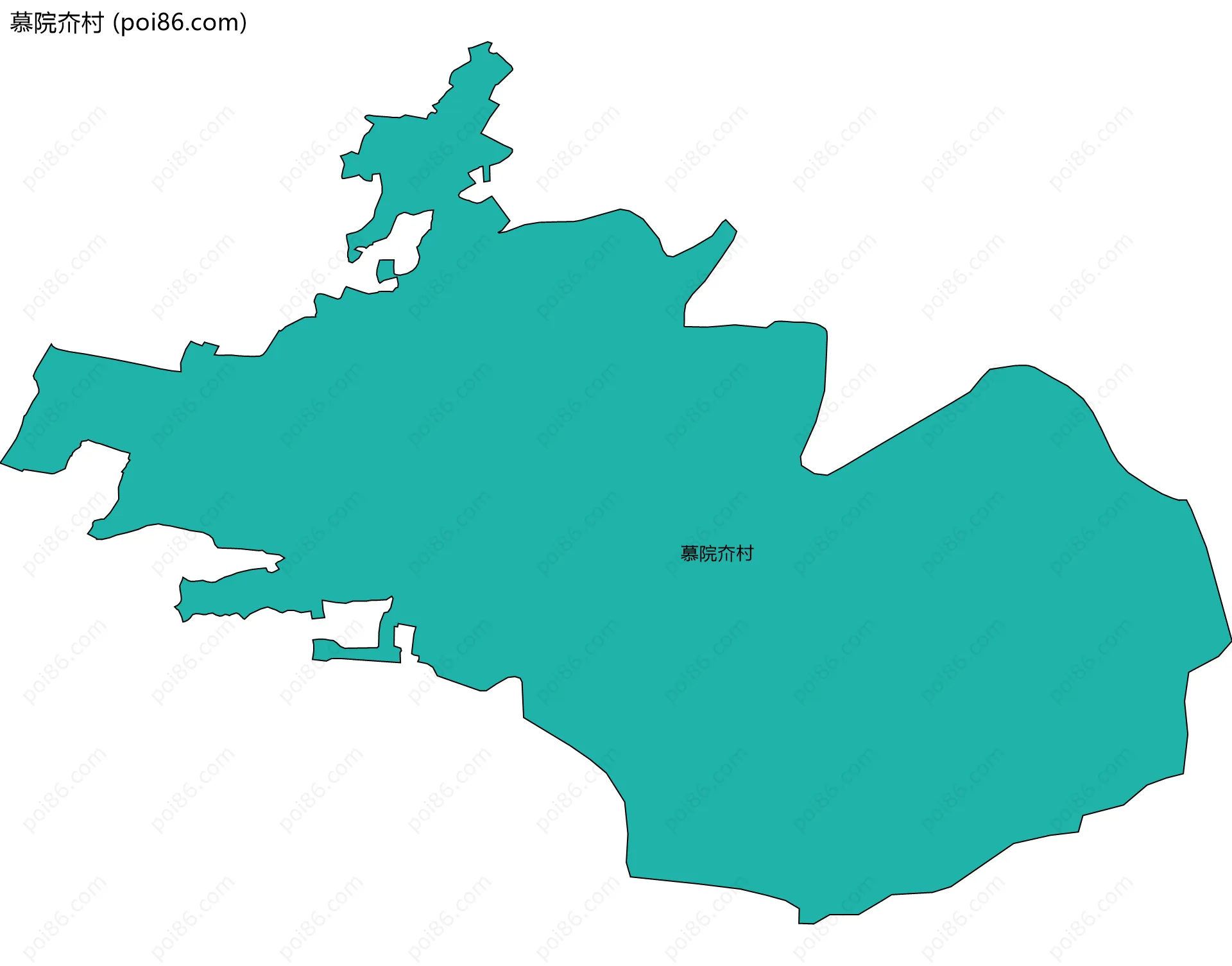 慕院夼村边界地图